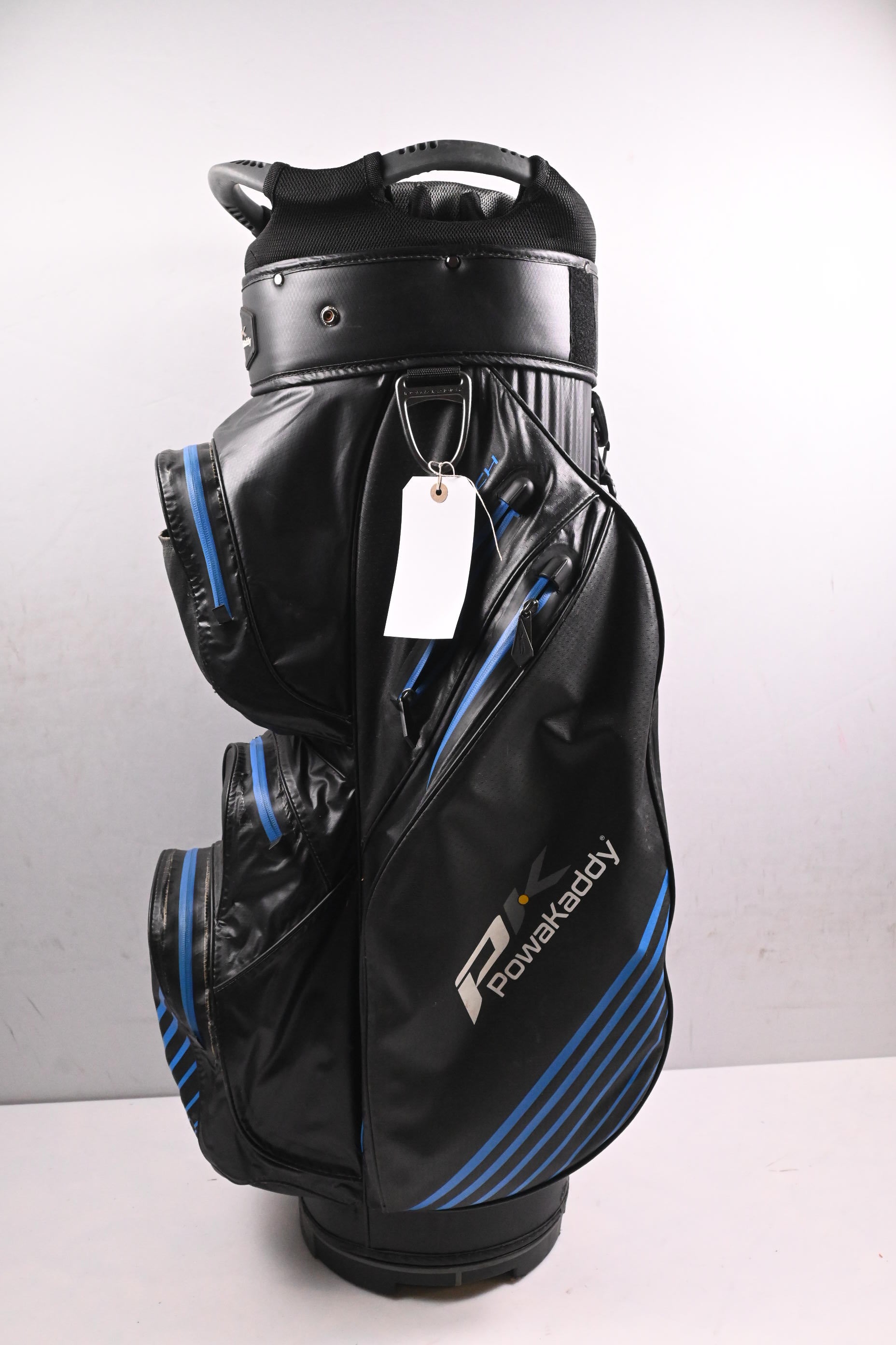 Powakaddy Dri-Tech Cart Bag / 14-Way Divider / Black, Blue