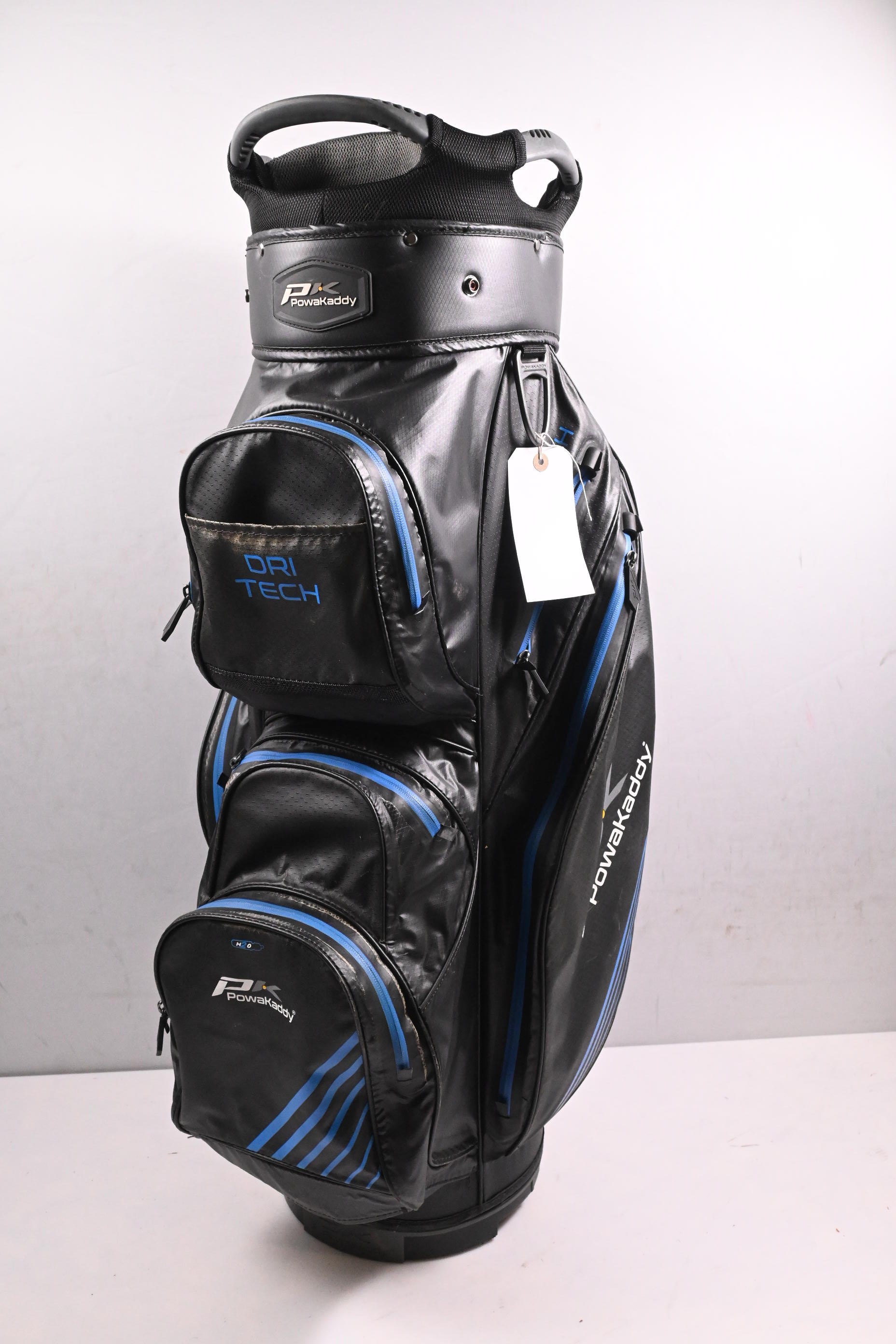 Powakaddy Dri-Tech Cart Bag / 14-Way Divider / Black, Blue