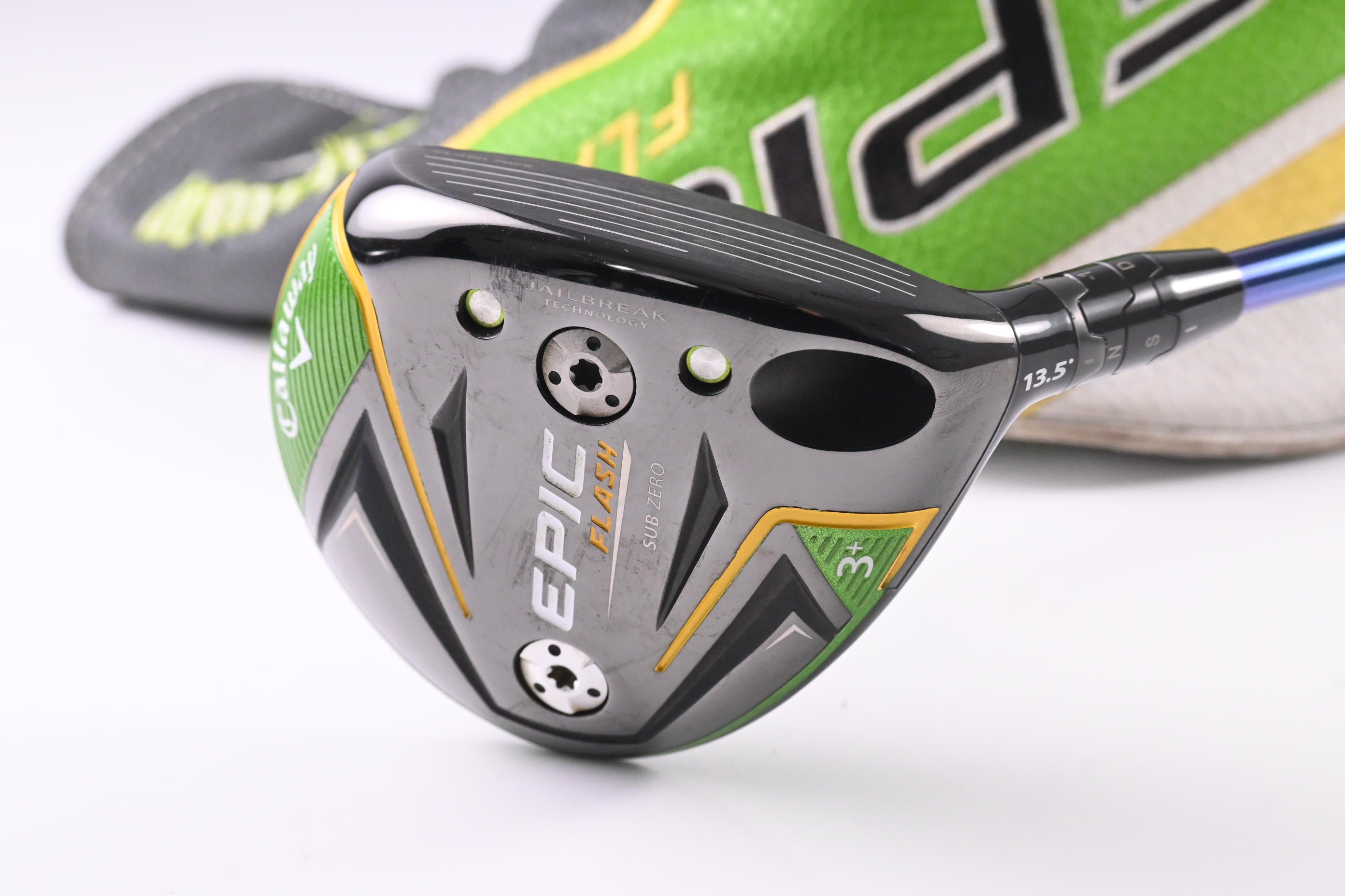 Callaway Epic Flash #3 Wood / 13.5 Degree / TX-Flex HZRDUS Smoke Small Batch PVD Green