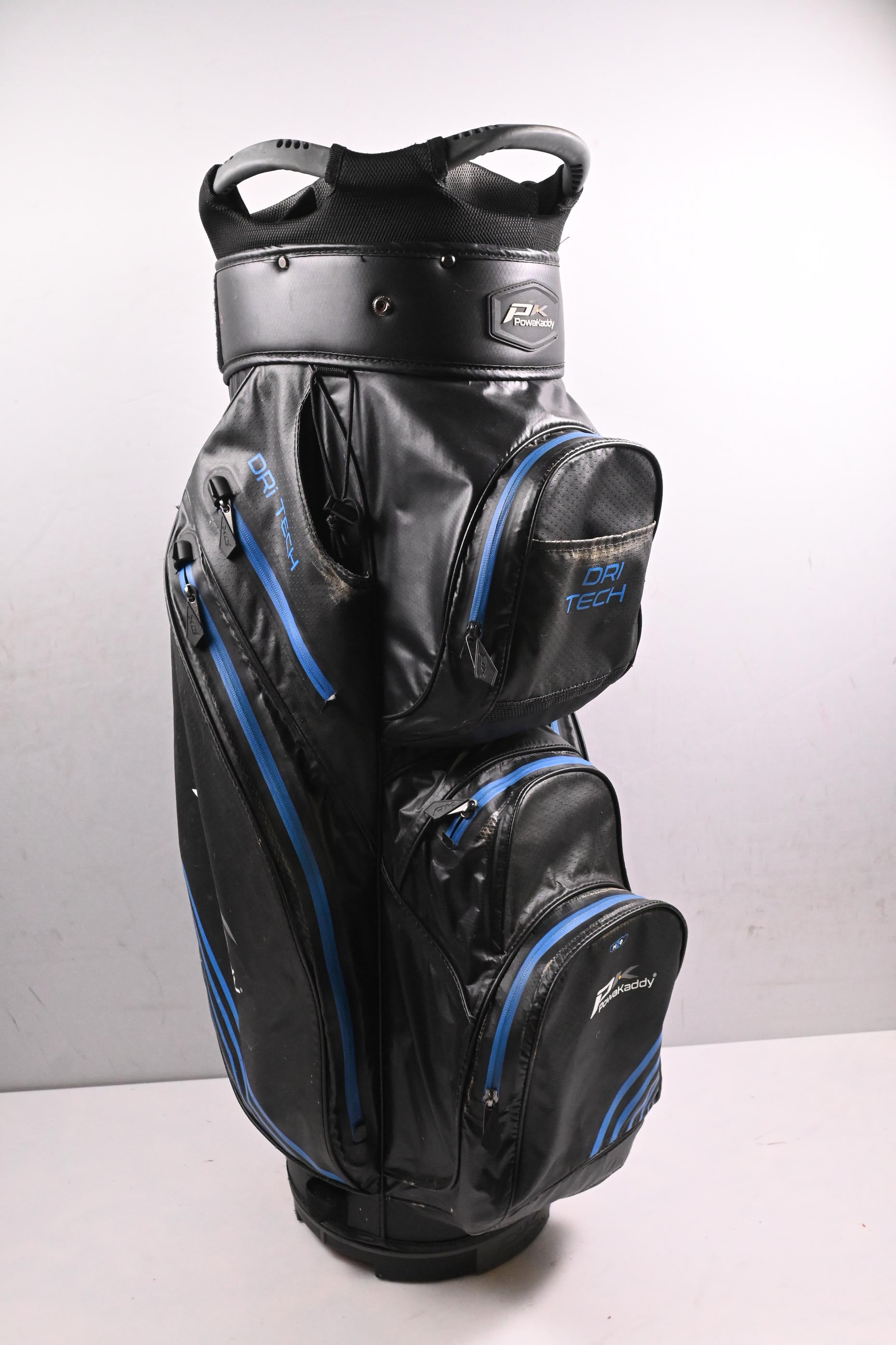 Powakaddy Dri-Tech Cart Bag / 14-Way Divider / Black, Blue