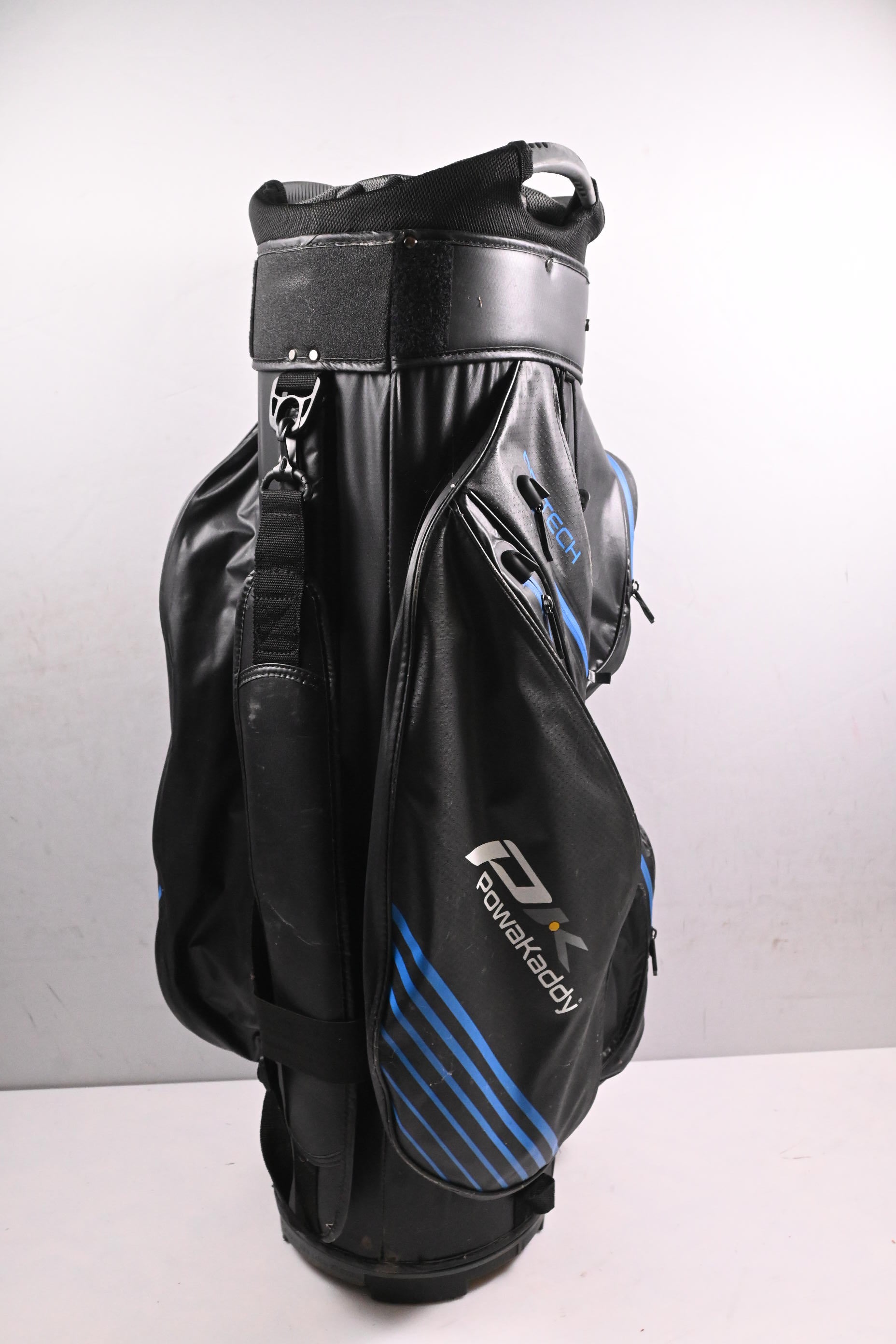 Powakaddy Dri-Tech Cart Bag / 14-Way Divider / Black, Blue