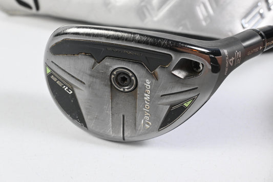 Taylormade Qi35 #4 Hybrid / 22 Degree / Stiff Flex Fujikura Ventus Blue 7 Shaft