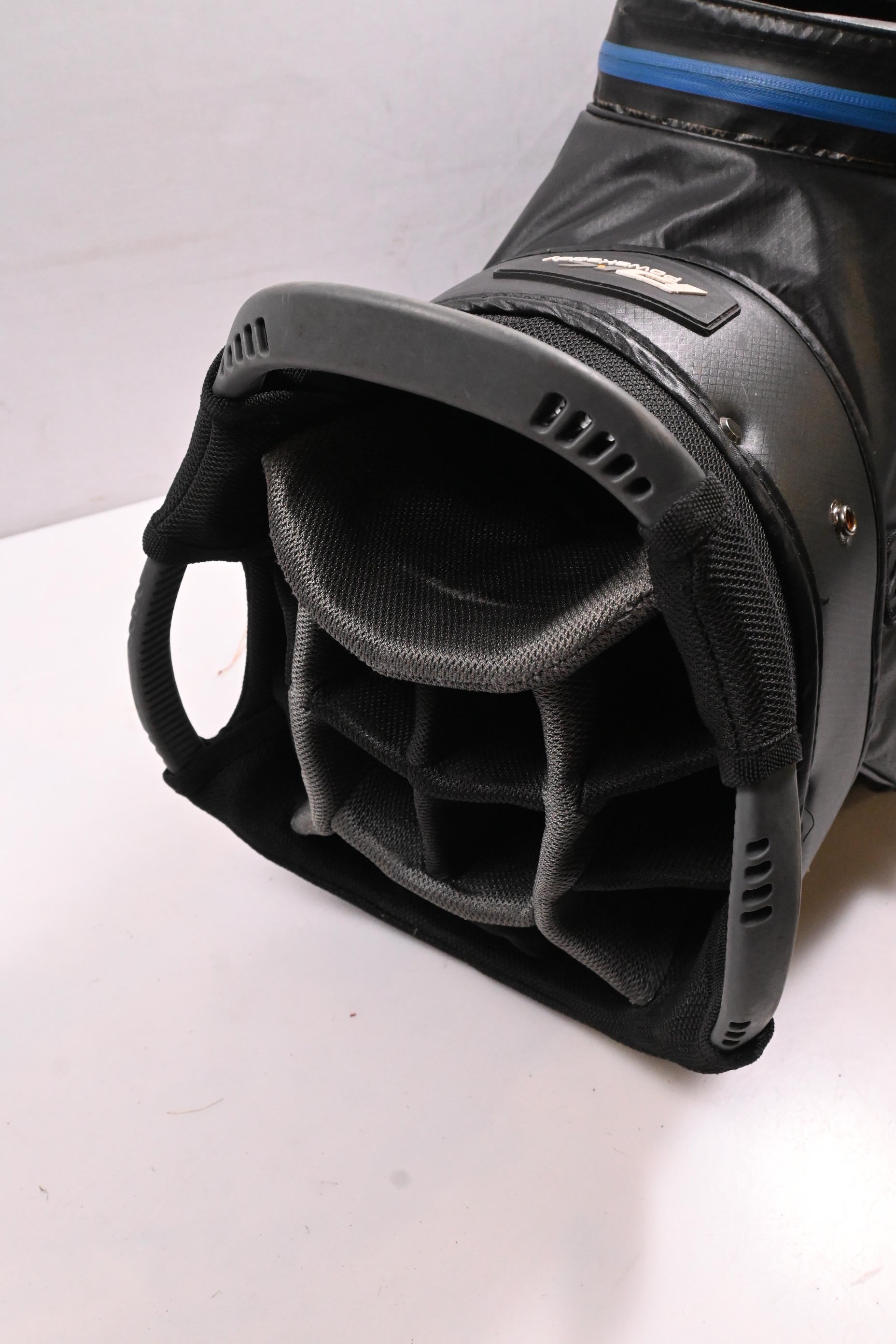 Powakaddy Dri-Tech Cart Bag / 14-Way Divider / Black, Blue