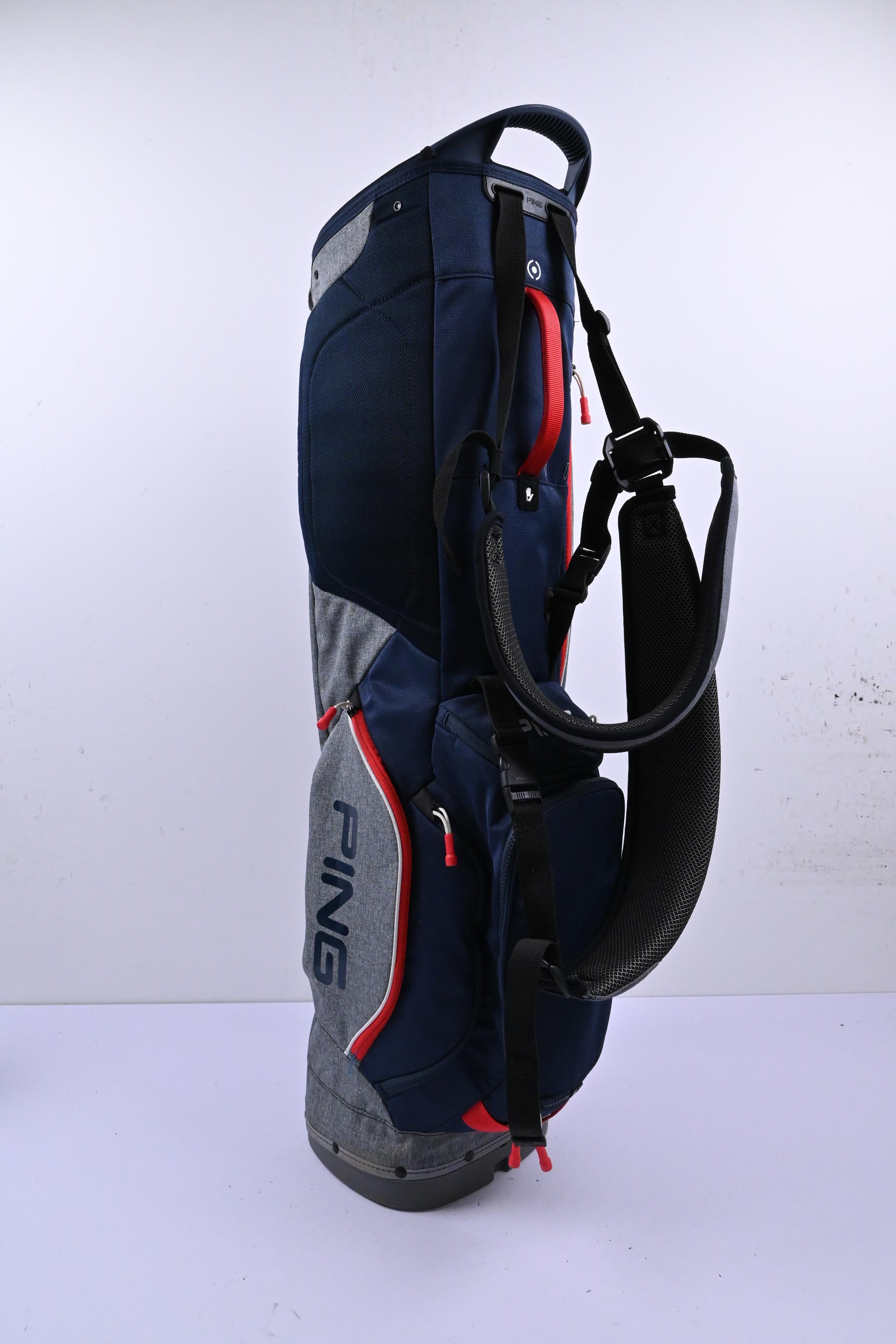Ping Stand Bag / 4-Way Divider / Blue, Grey & Red