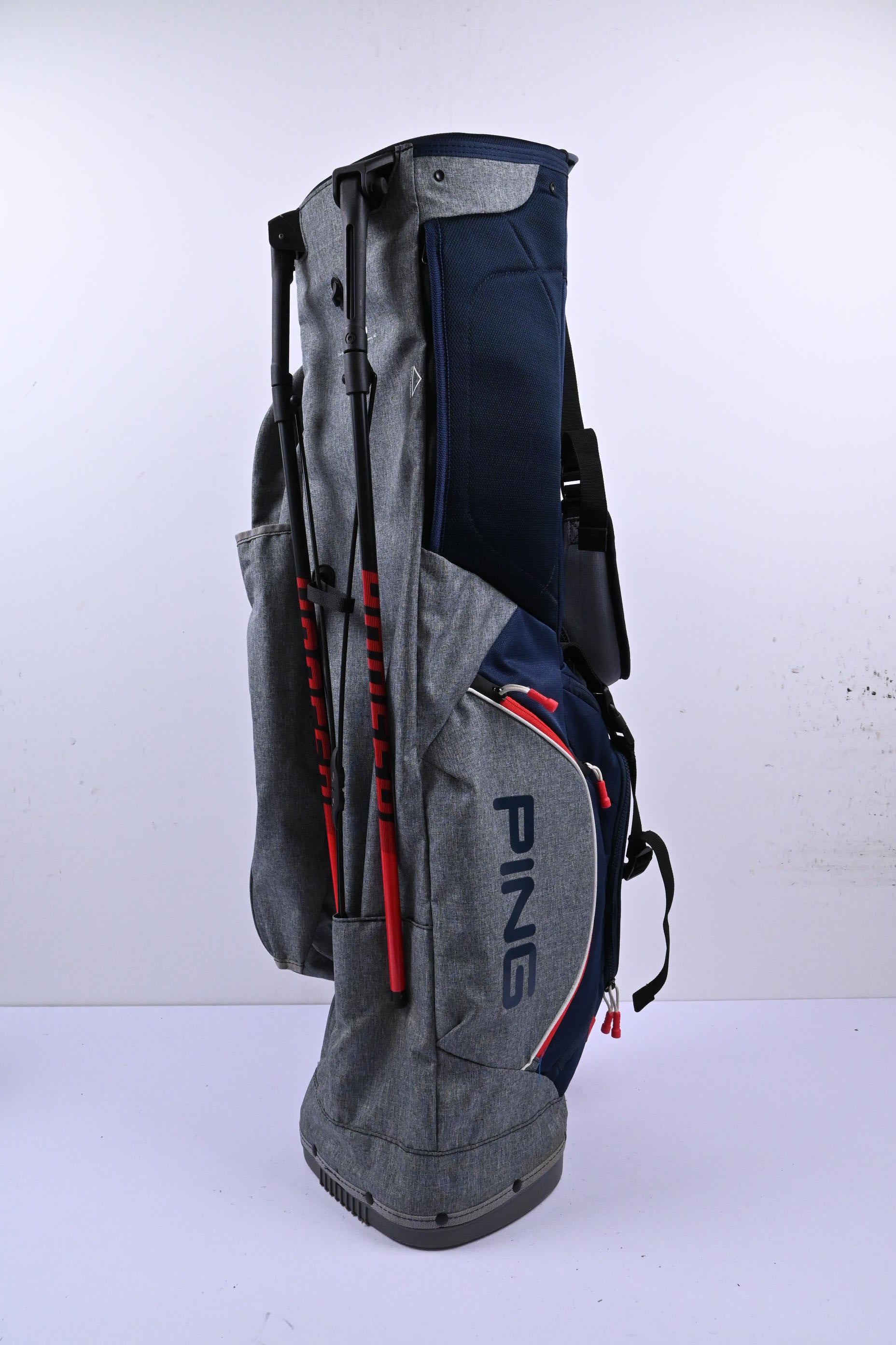 Ping Stand Bag / 4-Way Divider / Blue, Grey & Red