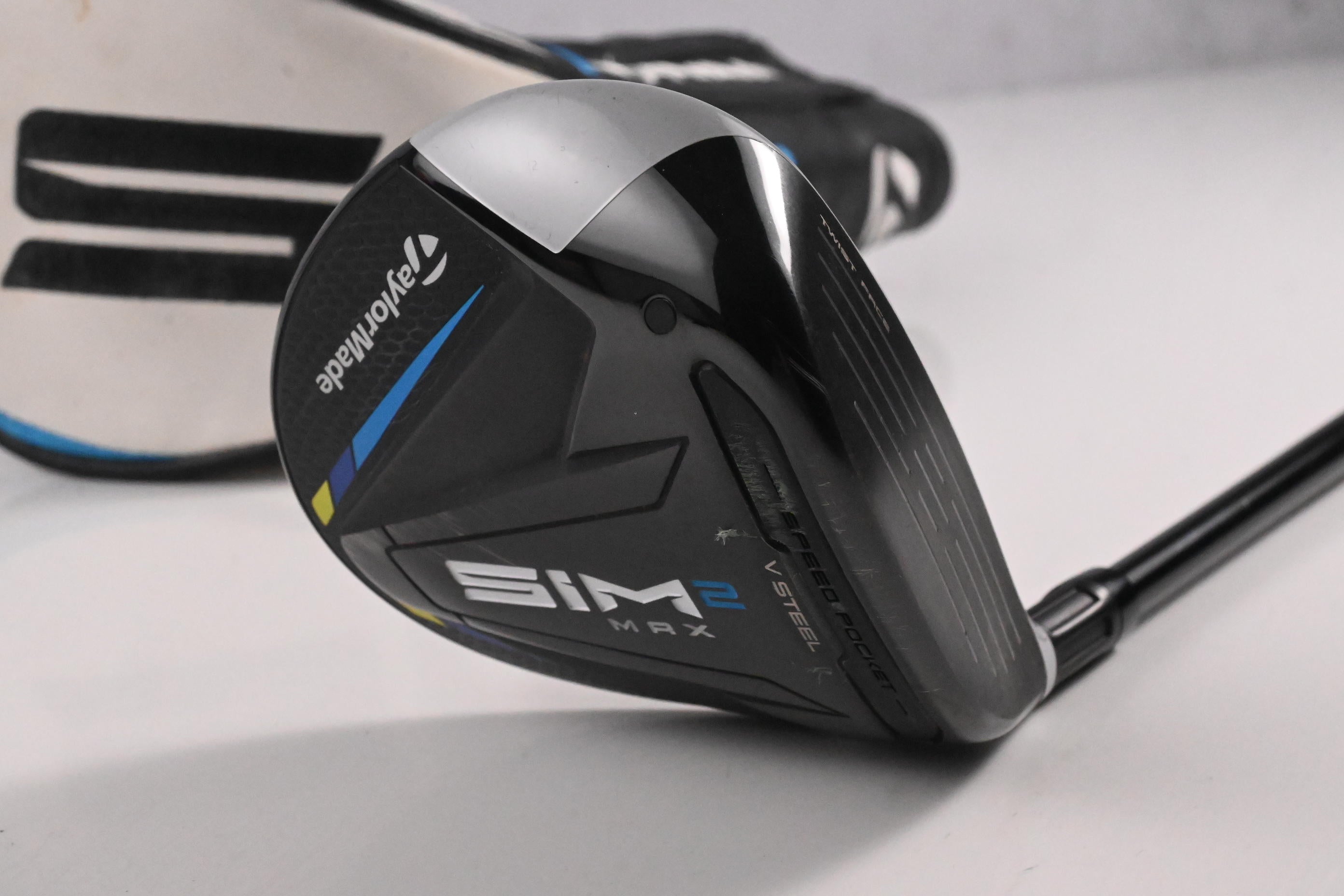 Taylormade SIM2 Max #3 Wood / 15 Degree / Stiff Flex Tensei AV RAW Blue 65 Shaft