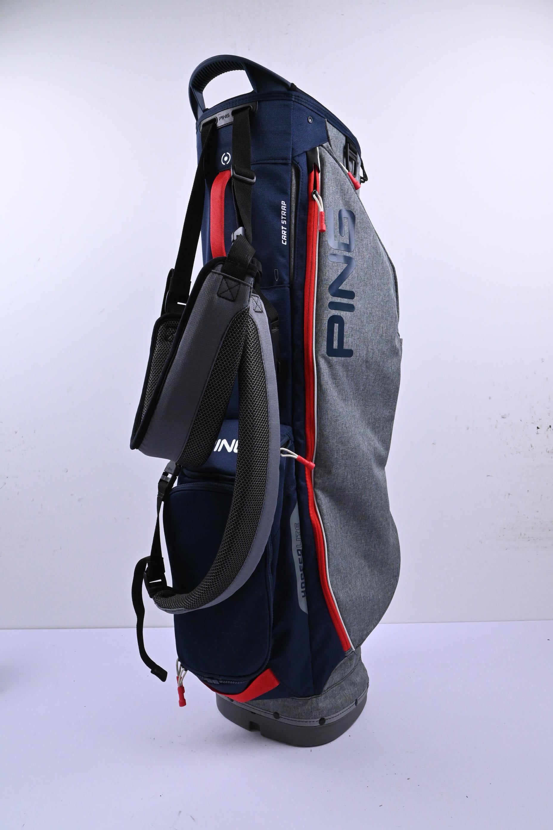 Ping Stand Bag / 4-Way Divider / Blue, Grey & Red