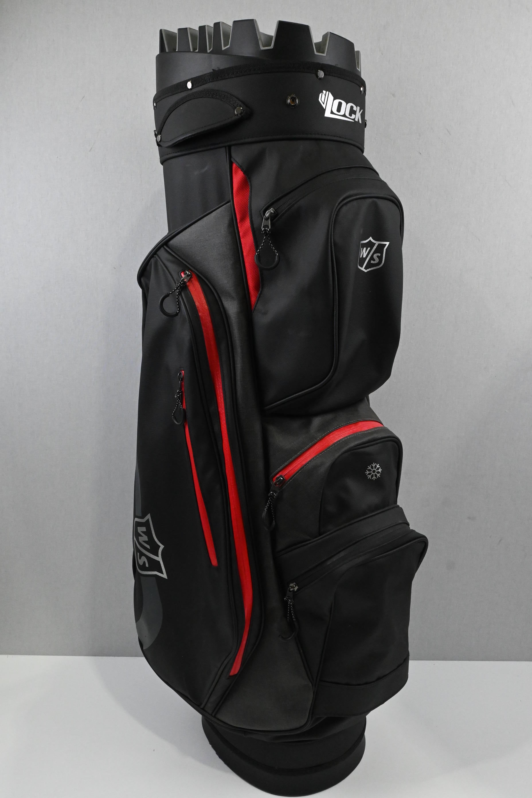 Wilson iLock Cart Bag / 14-Way / Black, Red