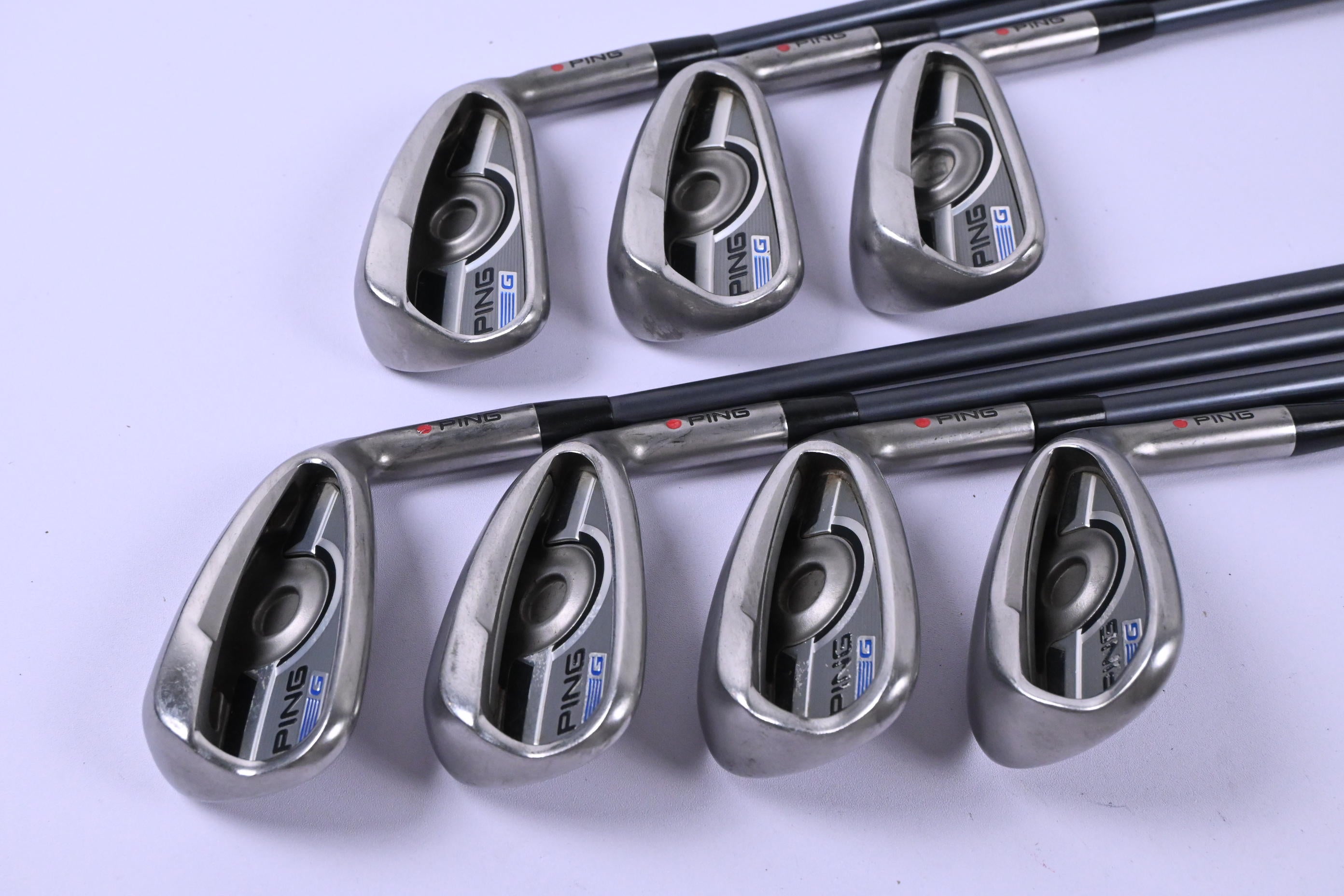 Ping G Series Irons / 5-PW+SW / Red Dot / Senior Flex Ping CFS 65 Shafts