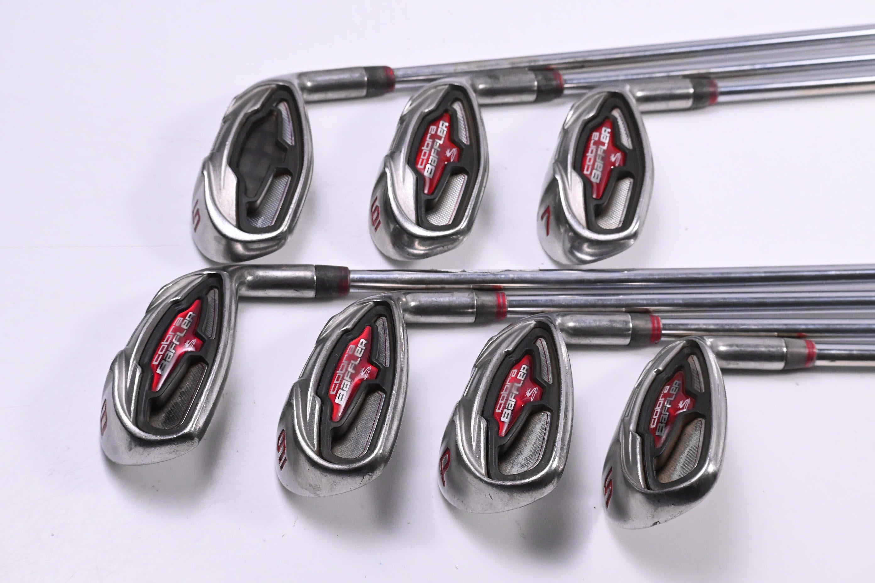 Cobra Baffler 2013 Red Irons / 5-PW+SW / Regular Flex Cobra Baffler Steel Shafts