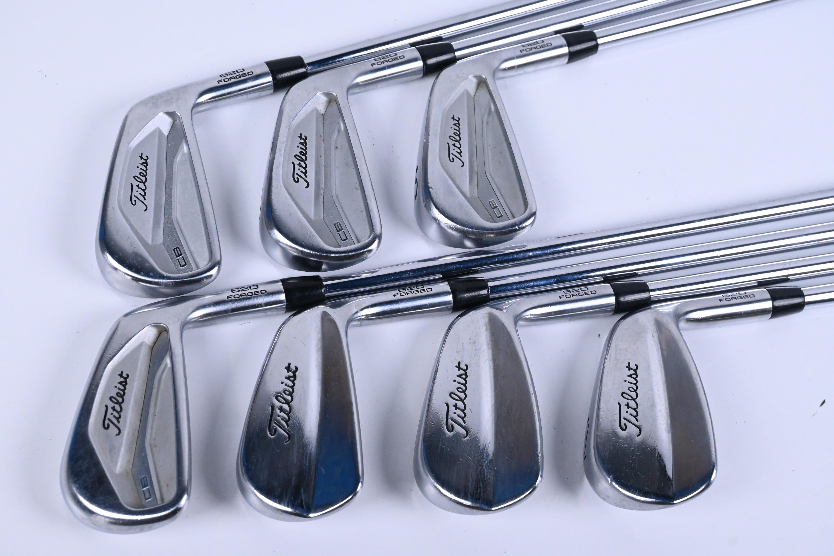 Titleist 620 CB/MB Combo Irons / 3-9i / X-Flex Project X LZ 125 Steel Shafts