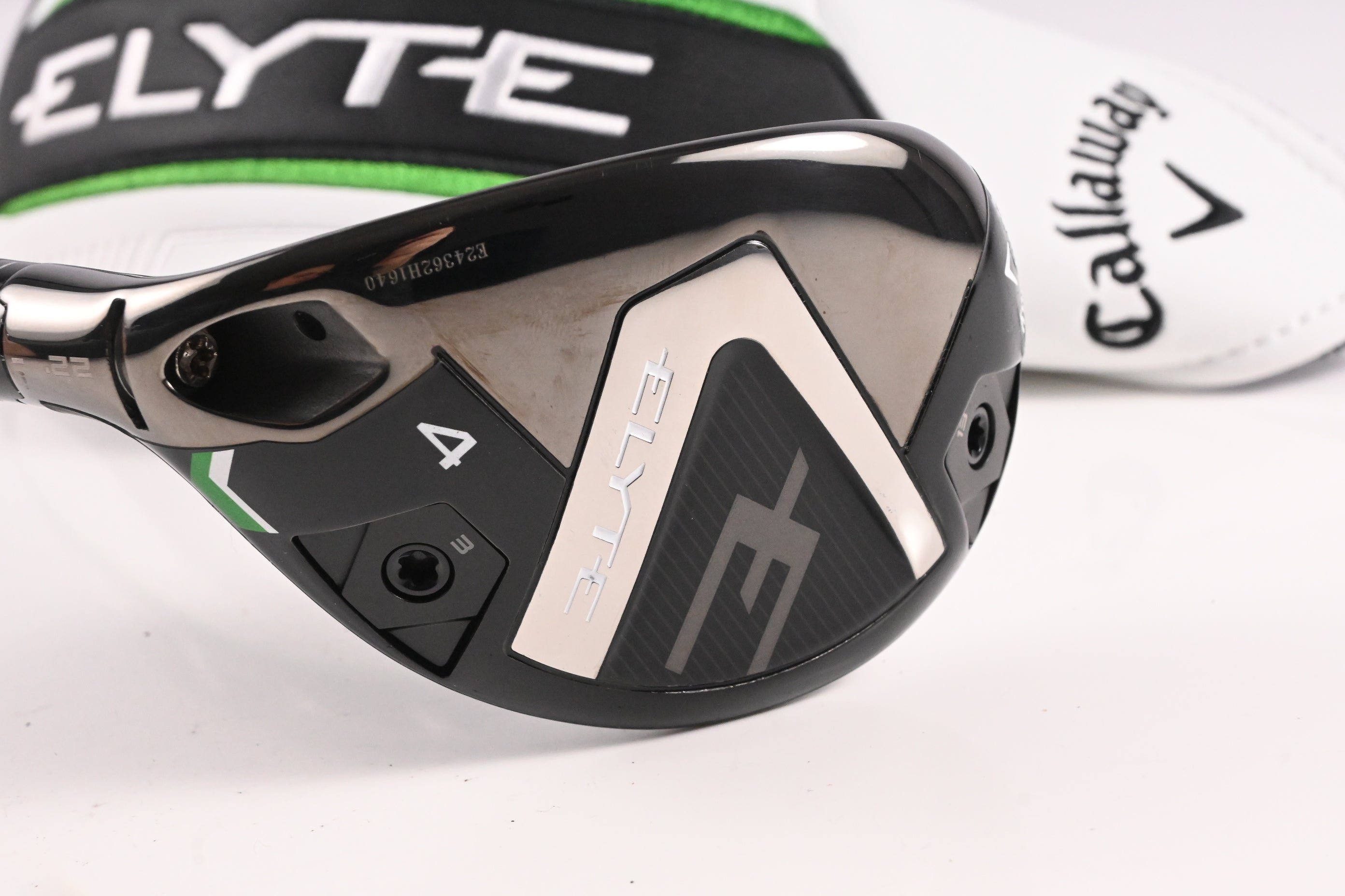 Left Hand Callaway Elyte #4 Hybrid / 22 Degree / Stiff Flex Denali Charcoal 70