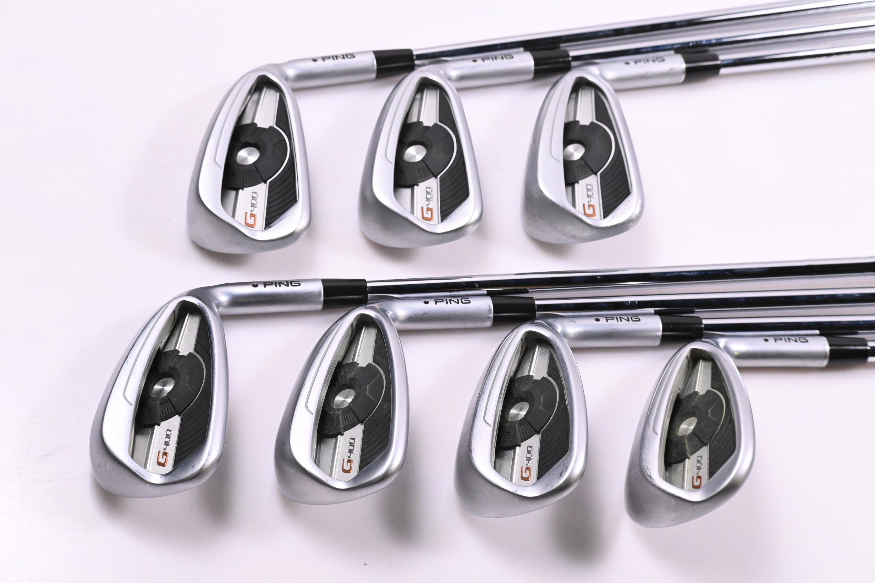 Ping G400 Irons / 5-PW-SW / Stiff Flex Ping AWT 2.0 Shafts
