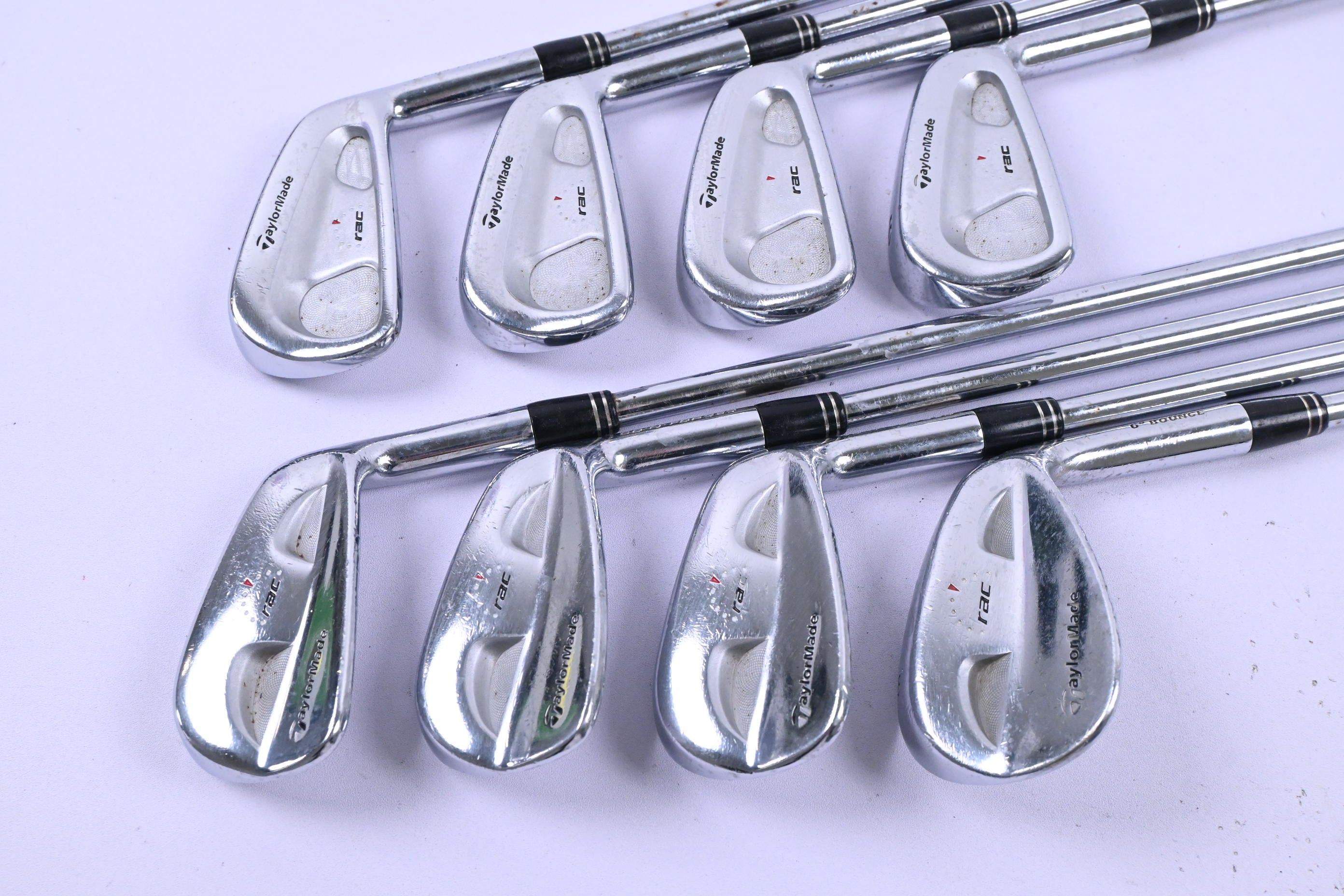 Taylormade RAC CB Coin Forged Irons / 3-PW / Stiff Flex Dynamic Gold S300 Shafts