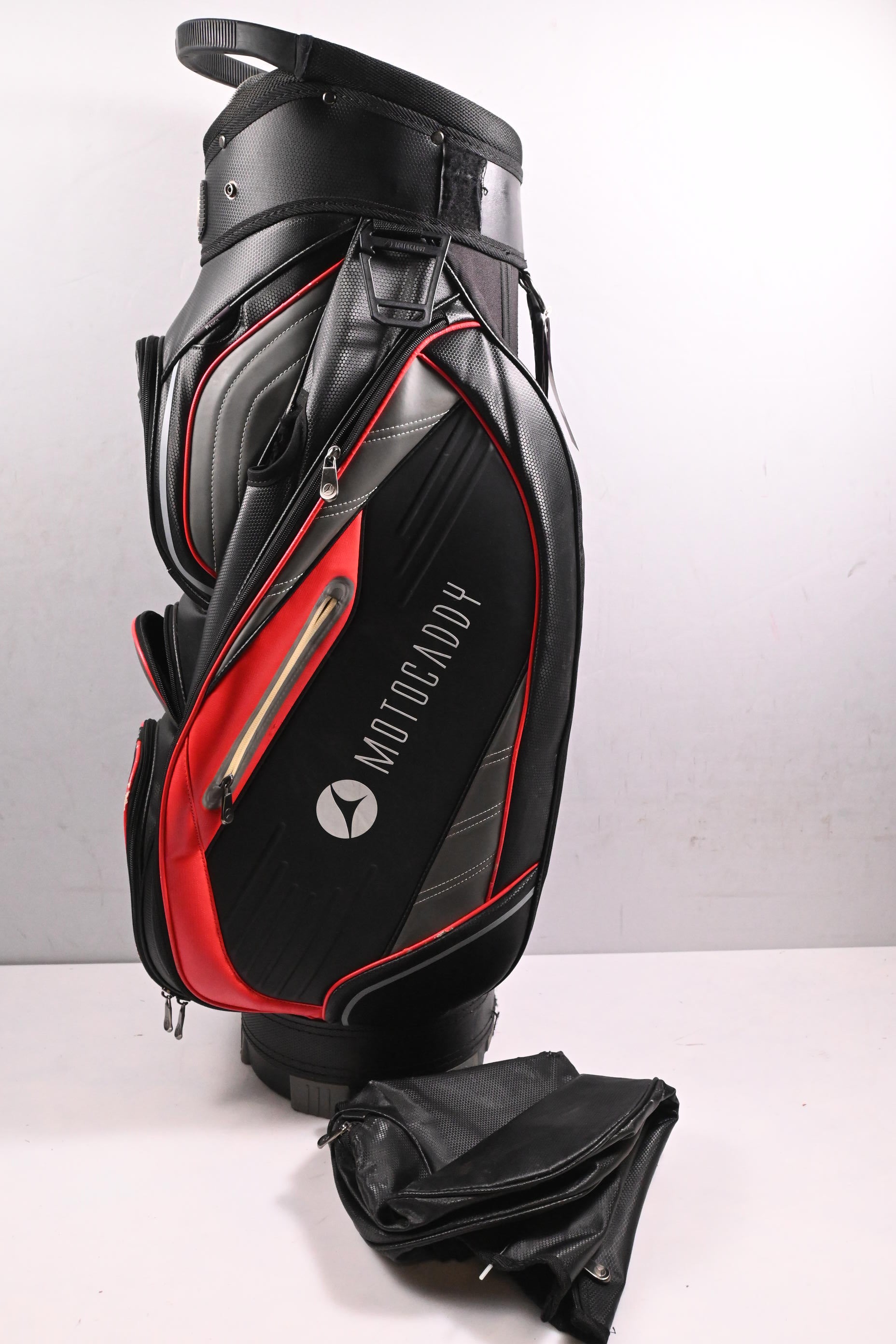 Motocaddy Pro Series Cart Bag / 14-Way Divider / Black, Grey
