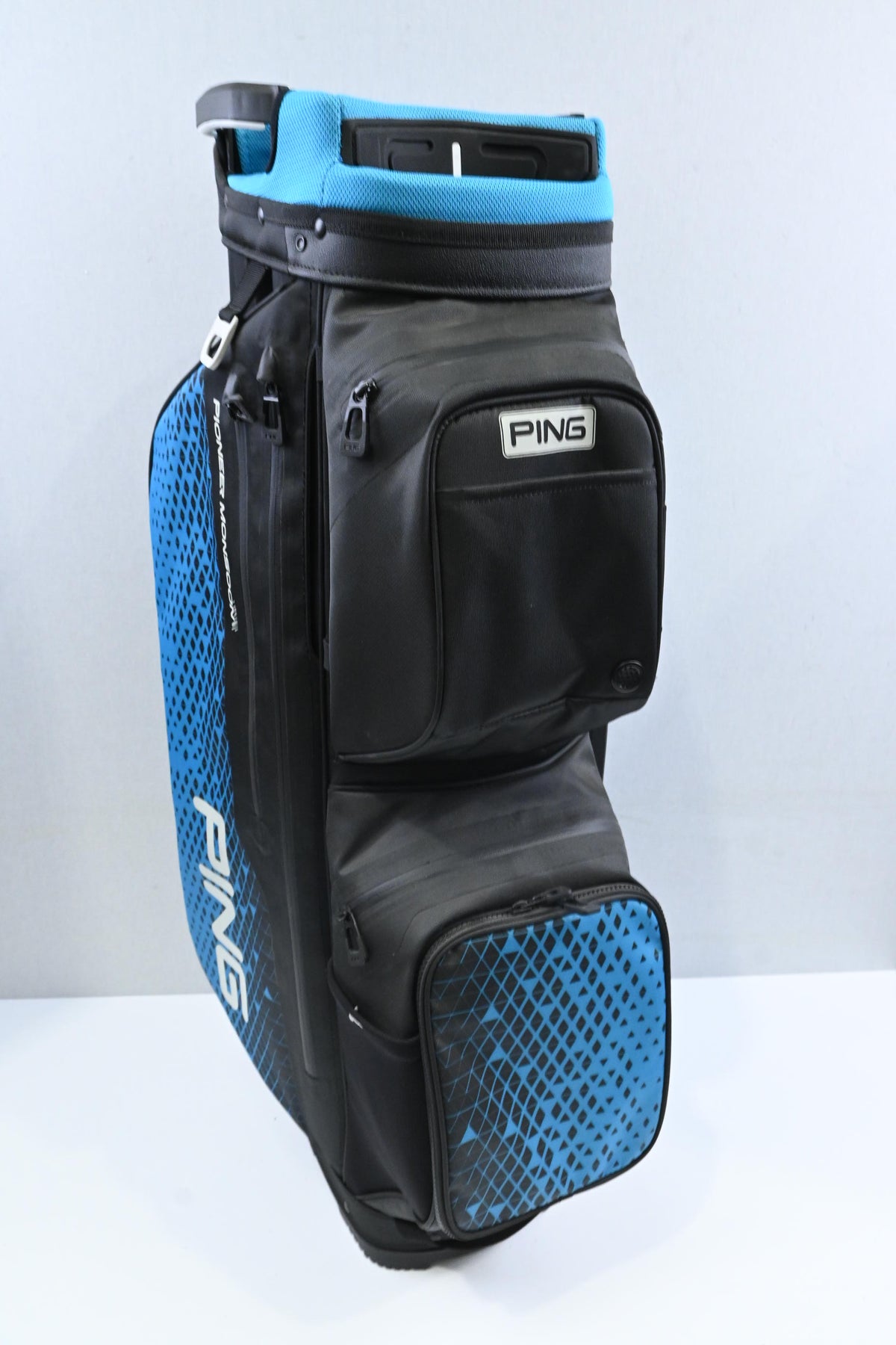 Ping Pioneer Monsoon Cart Bag / 14-Way / Blue. Black