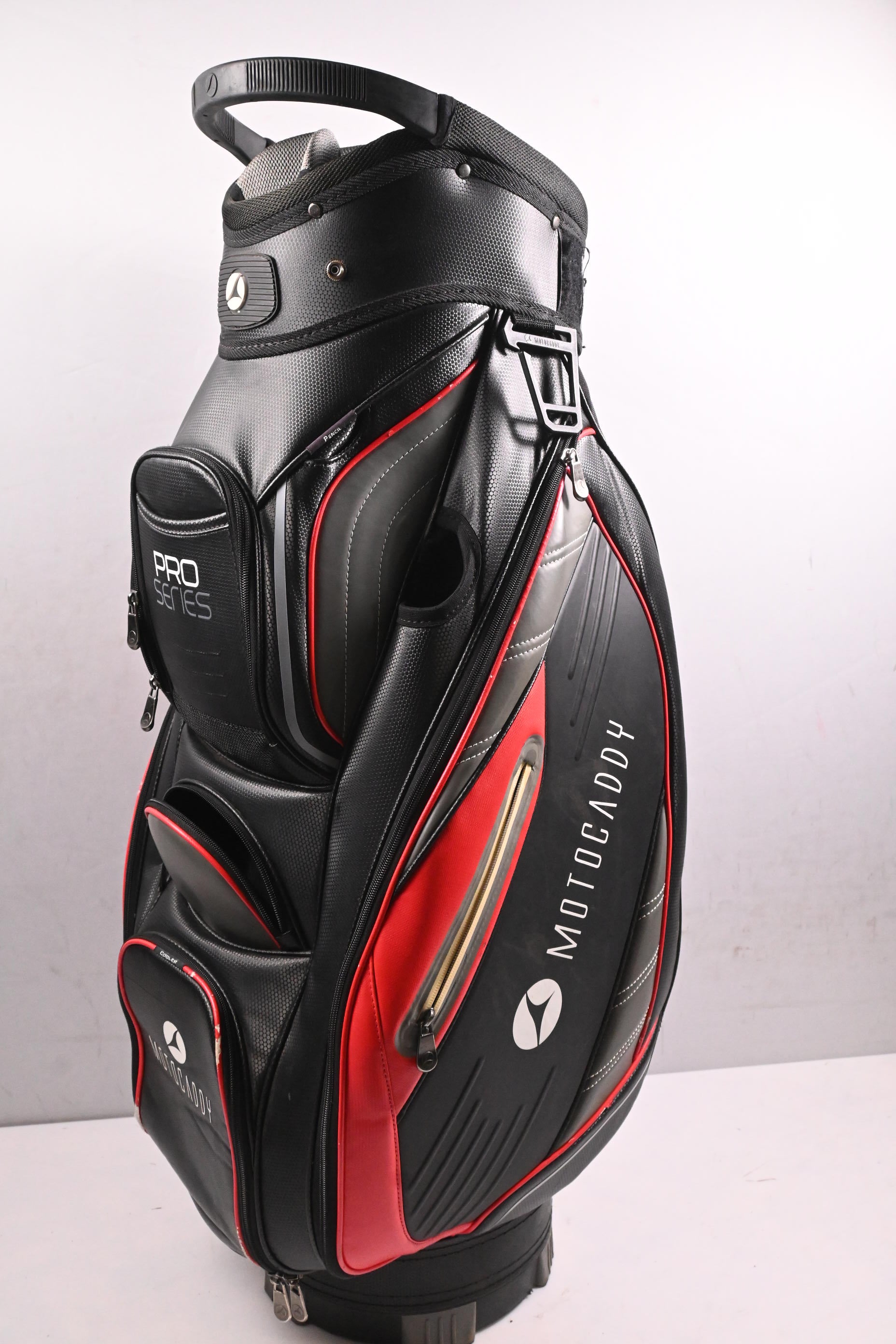 Motocaddy Pro Series Cart Bag / 14-Way Divider / Black, Grey