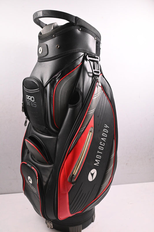 Motocaddy Pro Series Cart Bag / 14-Way Divider / Black, Grey