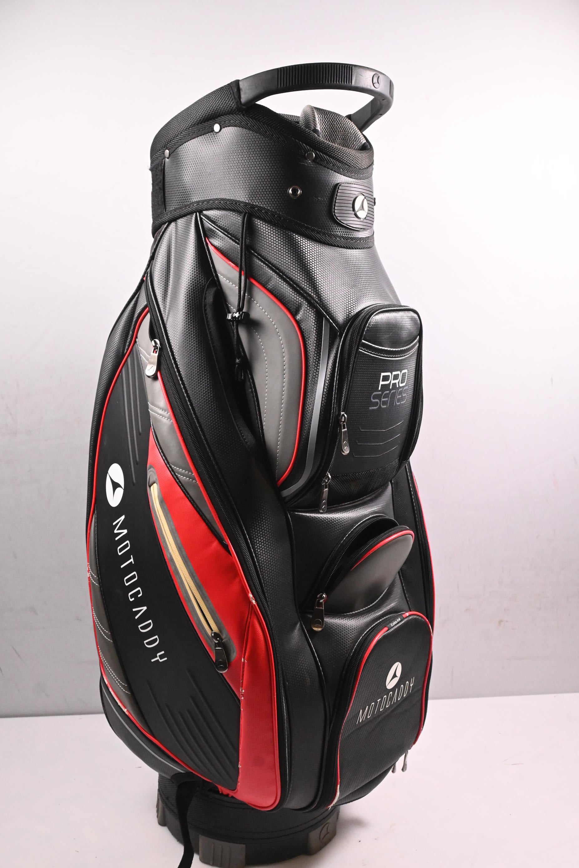 Motocaddy Pro Series Cart Bag / 14-Way Divider / Black, Grey