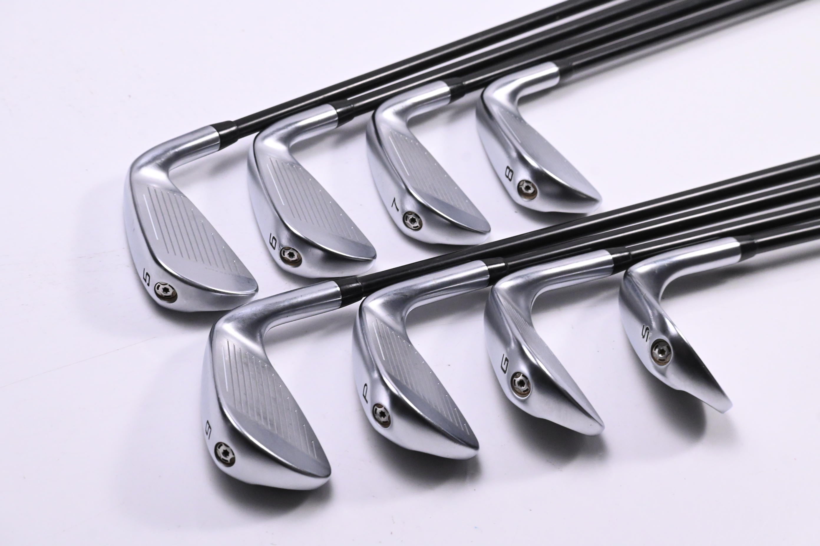 Left Hand Cobra LTDx Irons / 5-PW+GW+SW / Regular Flex KBS PGI 75 Shafts