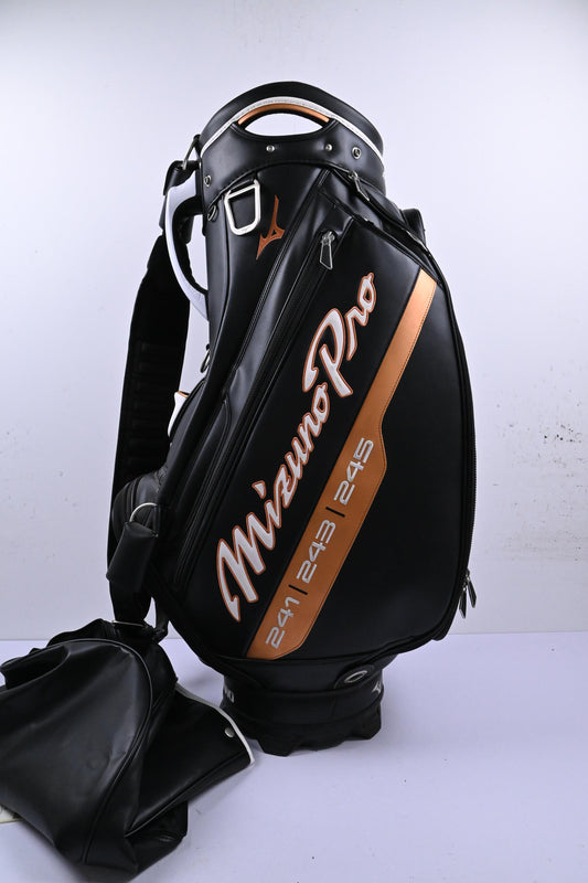 Mizuno Pro Tour Staff Bag / 6-Way Divider / Black & Copper