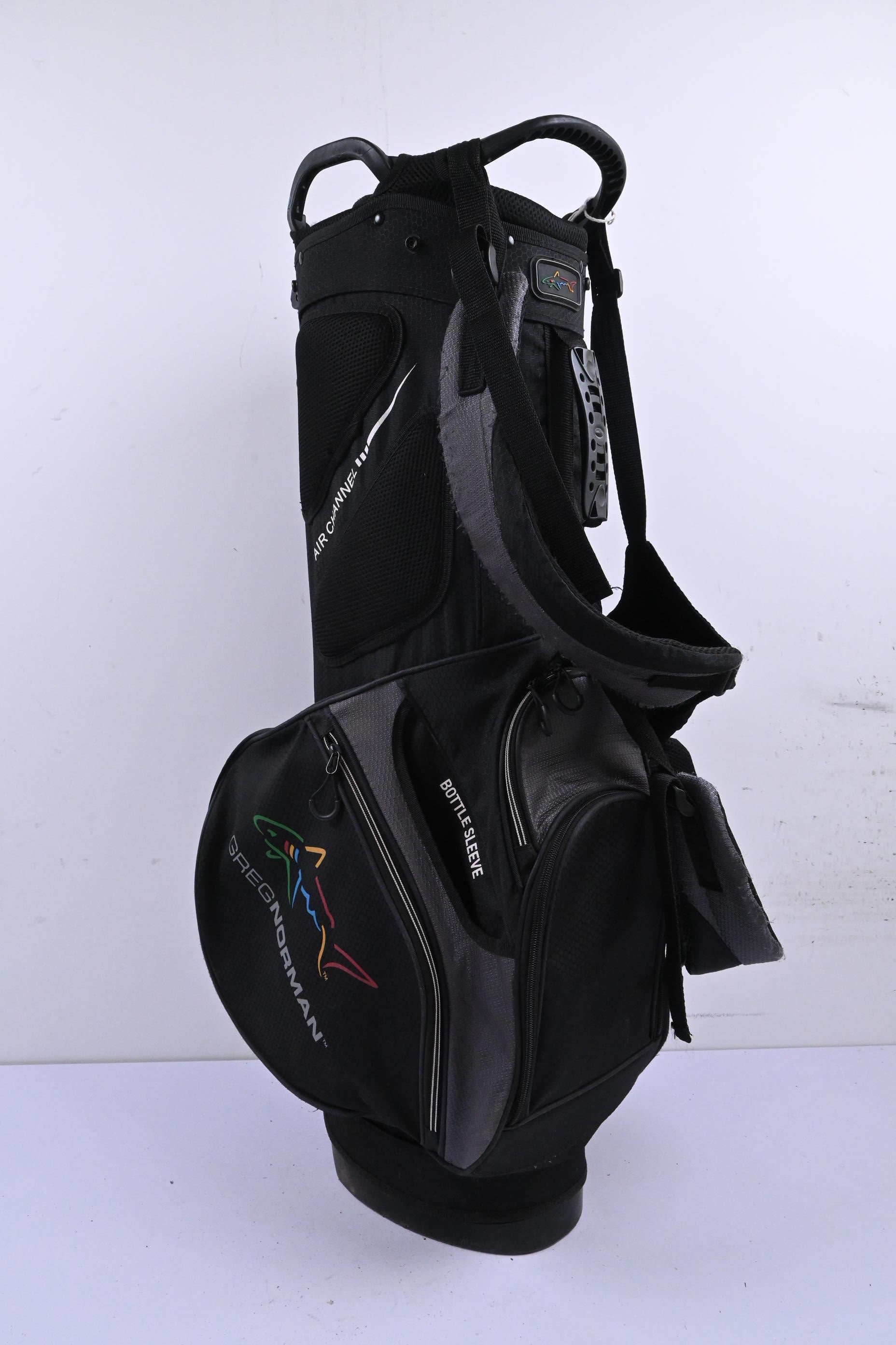Greg Norman GN21 Stand Bag / 7-Way Divider / Black & Grey