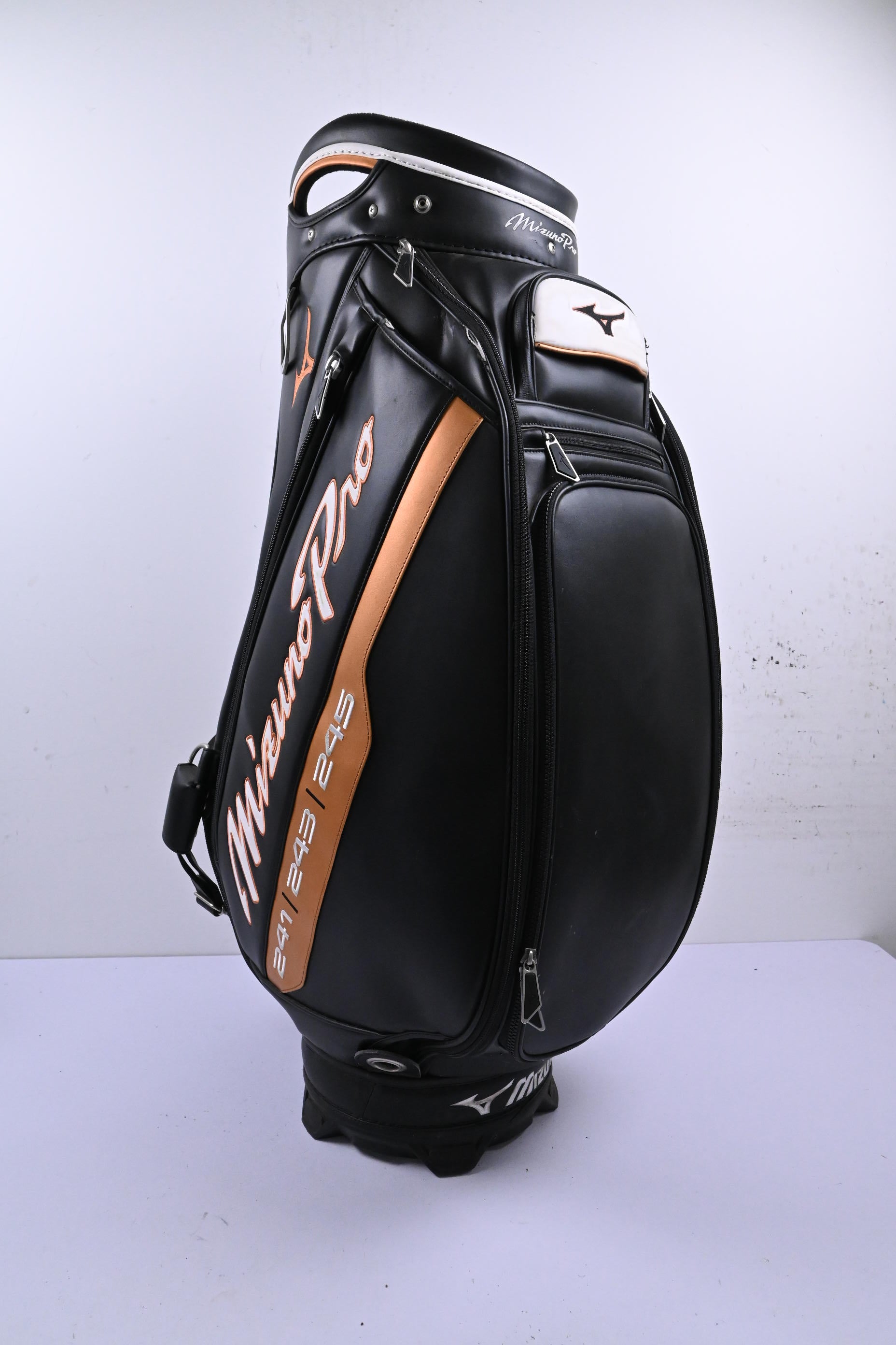 Mizuno Pro Tour Staff Bag / 6-Way Divider / Black & Copper