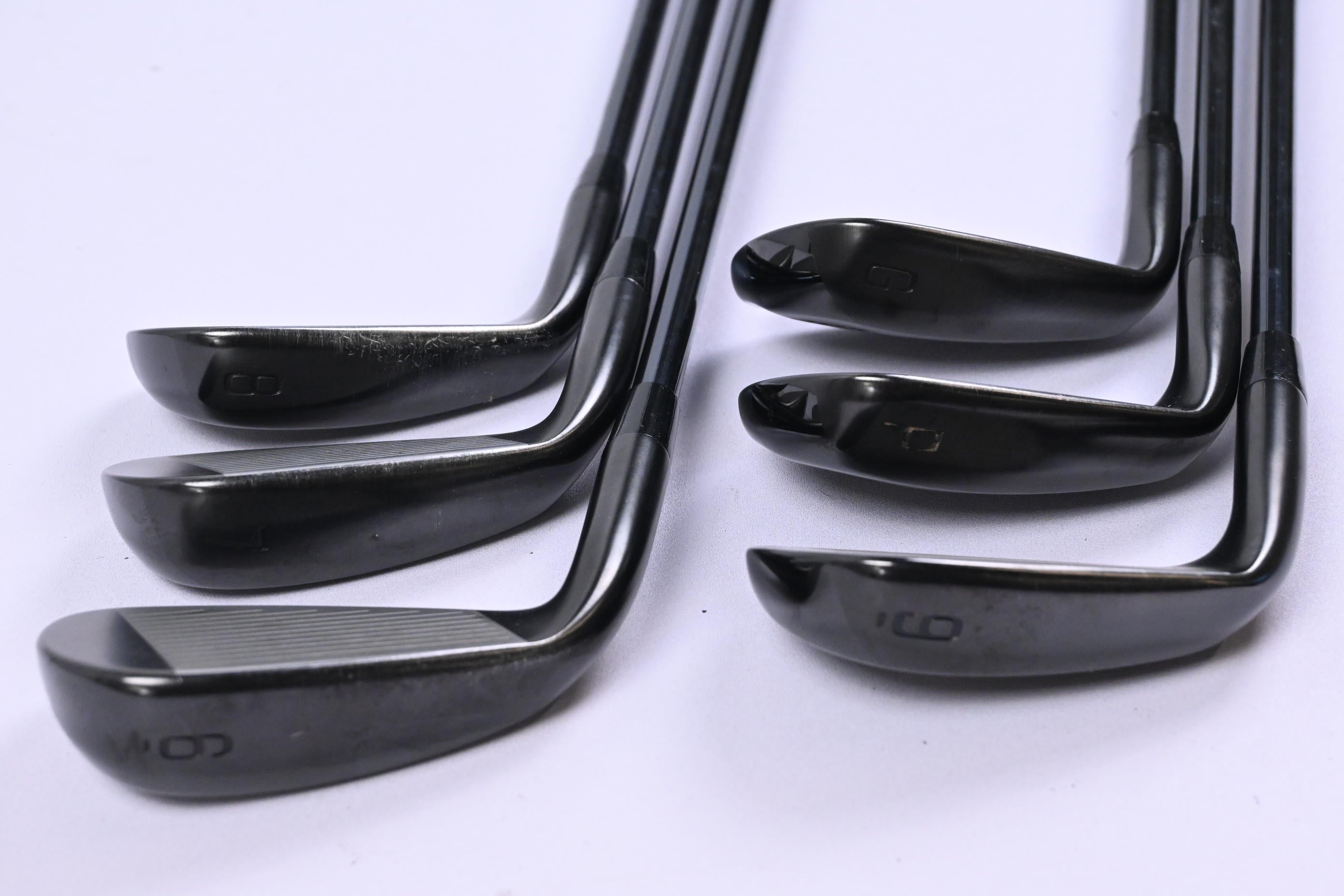 Mizuno JPX 925 Hot Metal Black Irons / 6-PW+GW / Regular Flex Recoil Dart 60