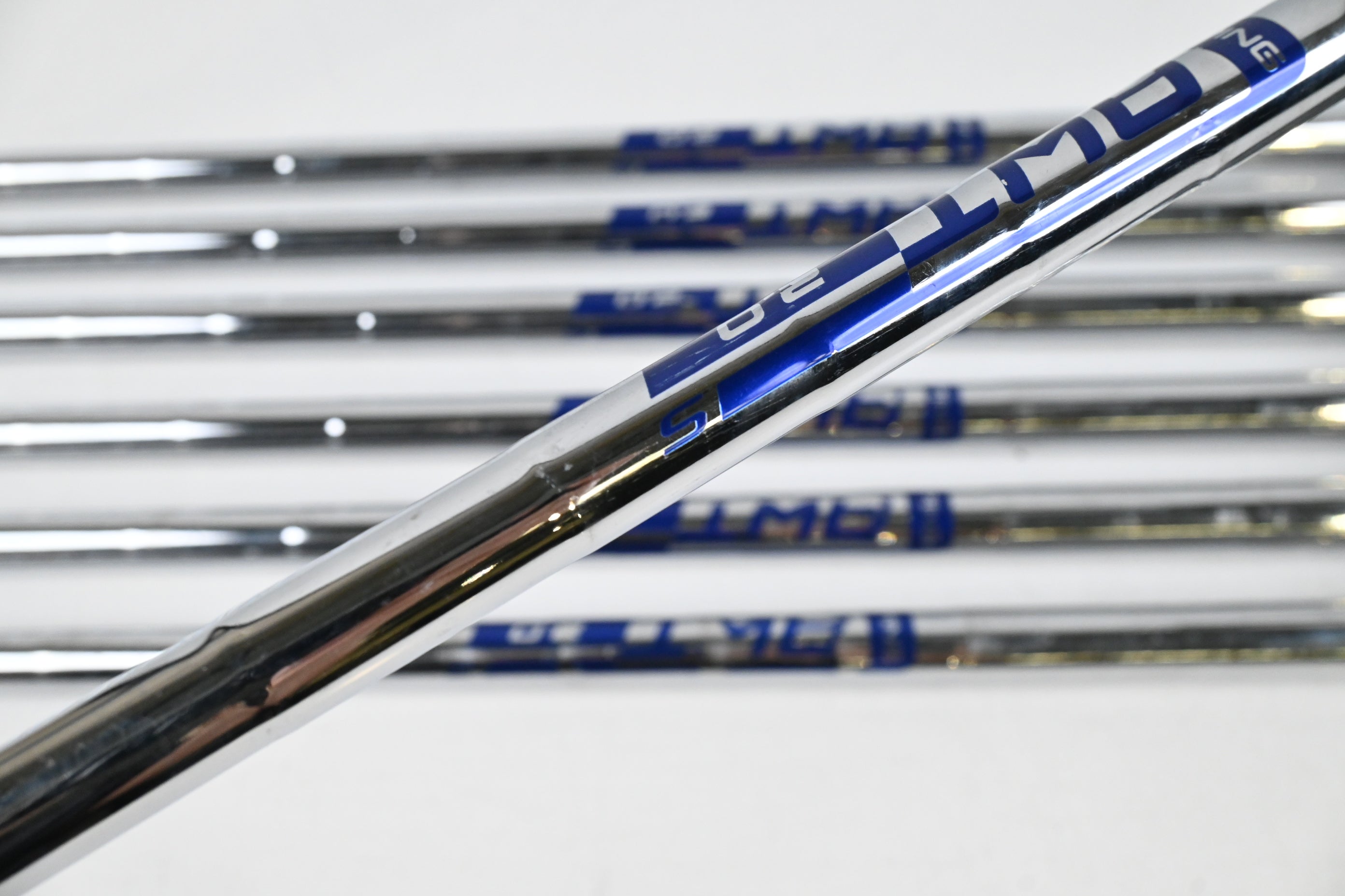 Ping i200 Irons / 4-PW / Blue Dot / Stiff Flex Ping AWT 2.0 Steel Shafts