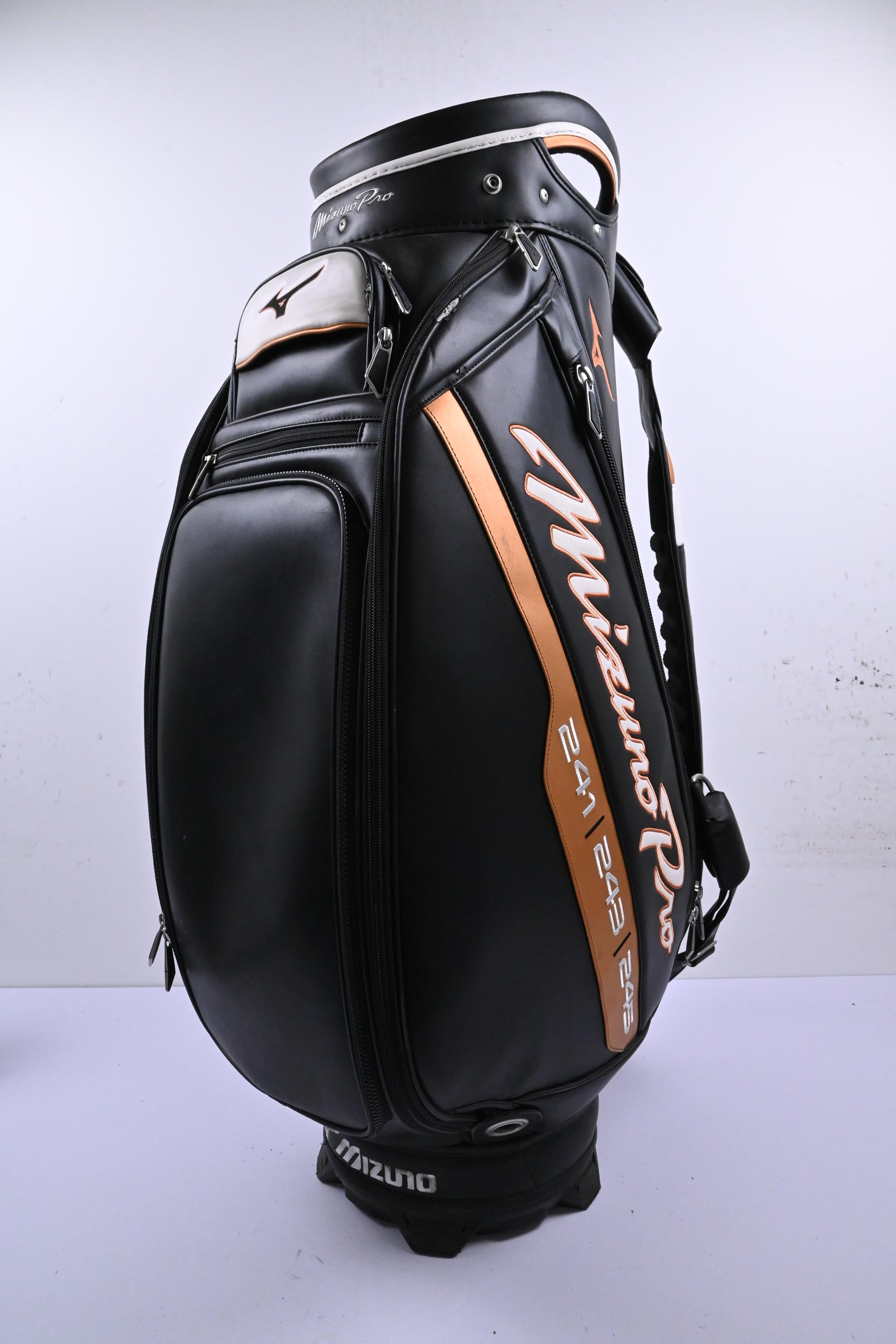 Mizuno Pro Tour Staff Bag / 6-Way Divider / Black & Copper