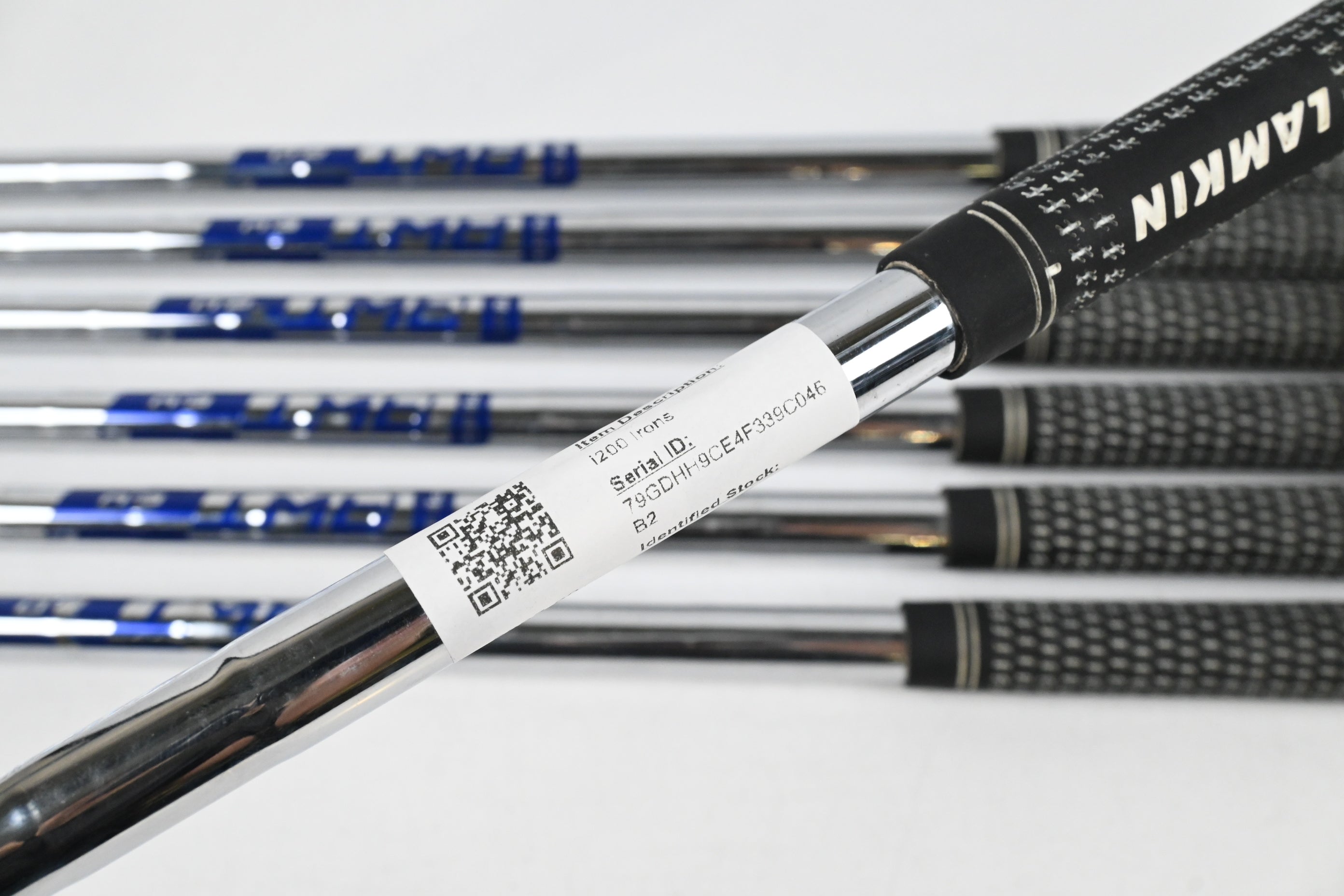 Ping i200 Irons / 4-PW / Blue Dot / Stiff Flex Ping AWT 2.0 Steel Shafts