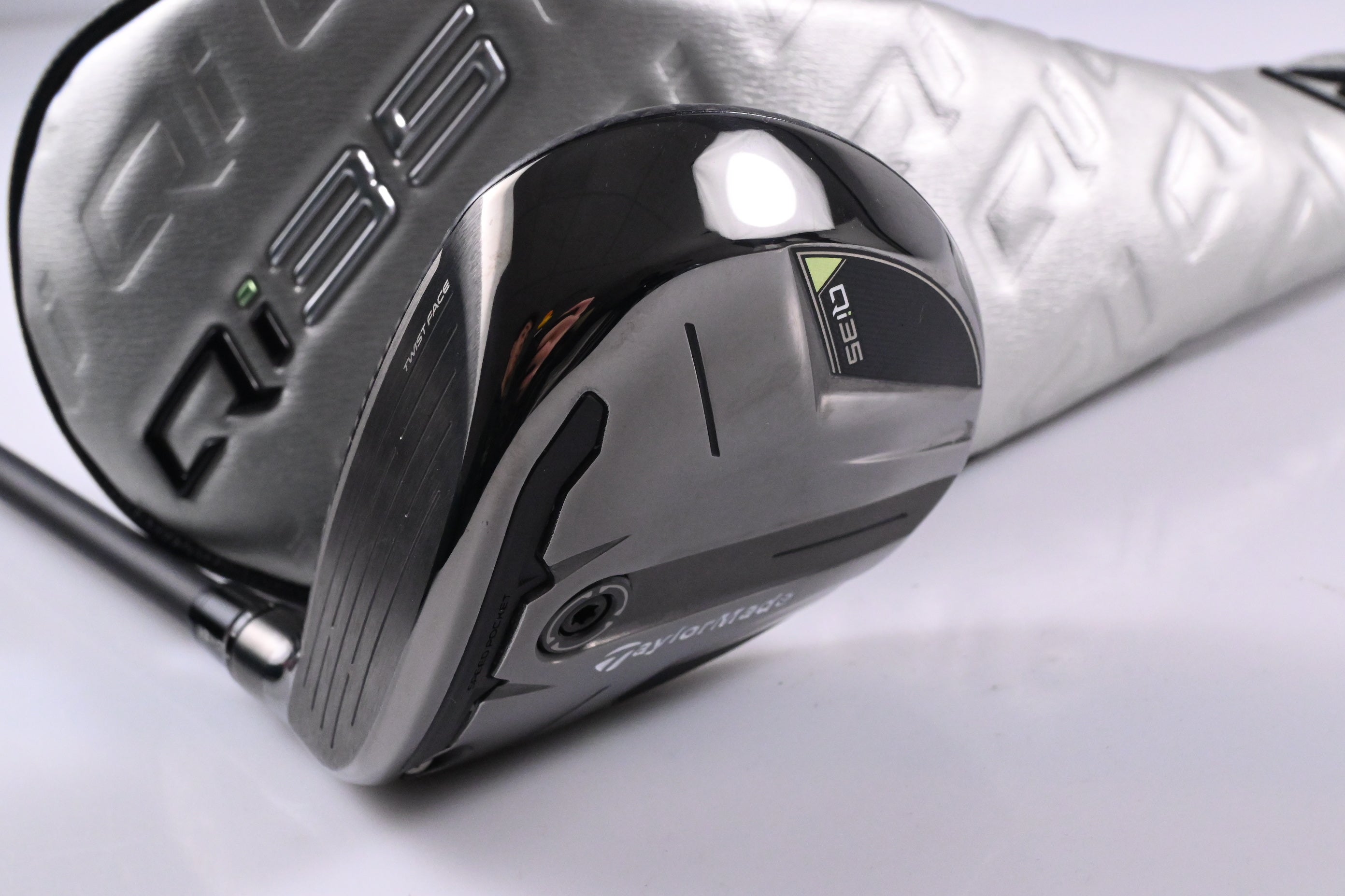 Left Hand Taylormade Qi35 #3 Wood / 15 Degree / Stiff Flex Vanquish 5 Shaft