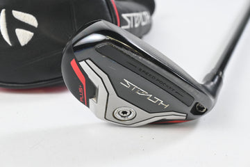 Taylormade Stealth Plus #4 Hybrid / 22 Degree / Stiff Flex HZRDUS Smoke Red RDX