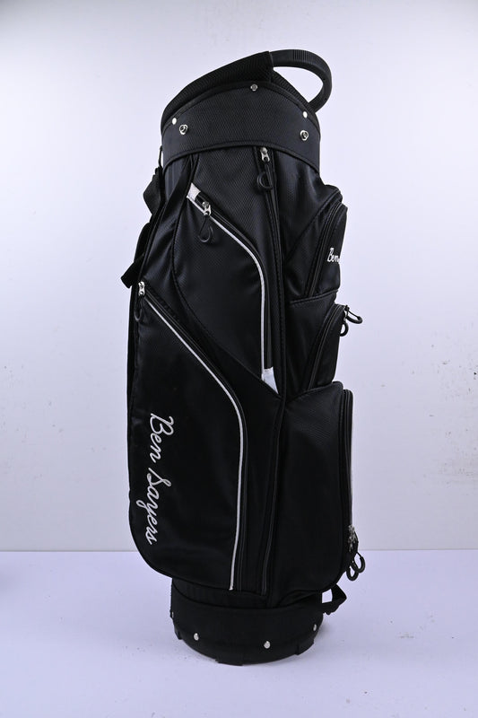 Ben Sayers Cart Bag / 14-Way Divider / Black & White