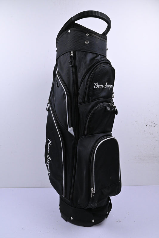Ben Sayers Cart Bag / 14-Way Divider / Black & White