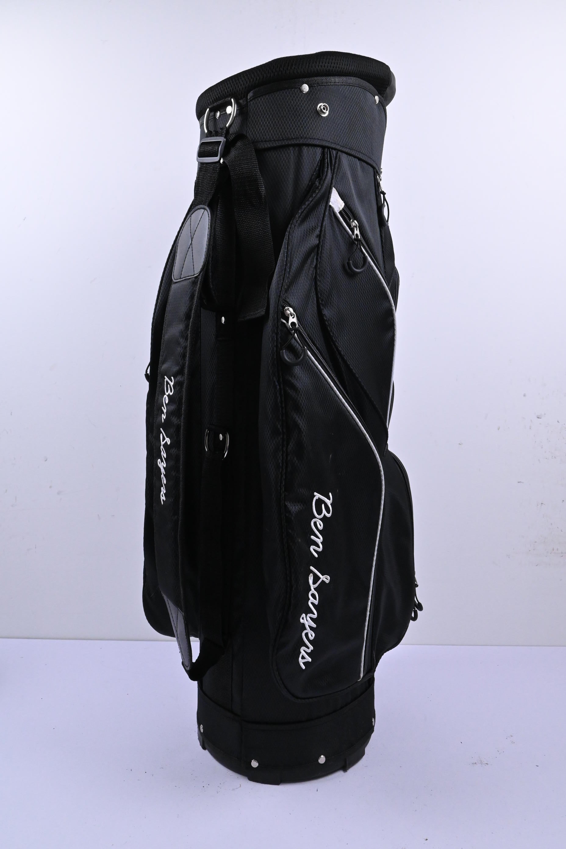 Ben Sayers Cart Bag / 14-Way Divider / Black & White