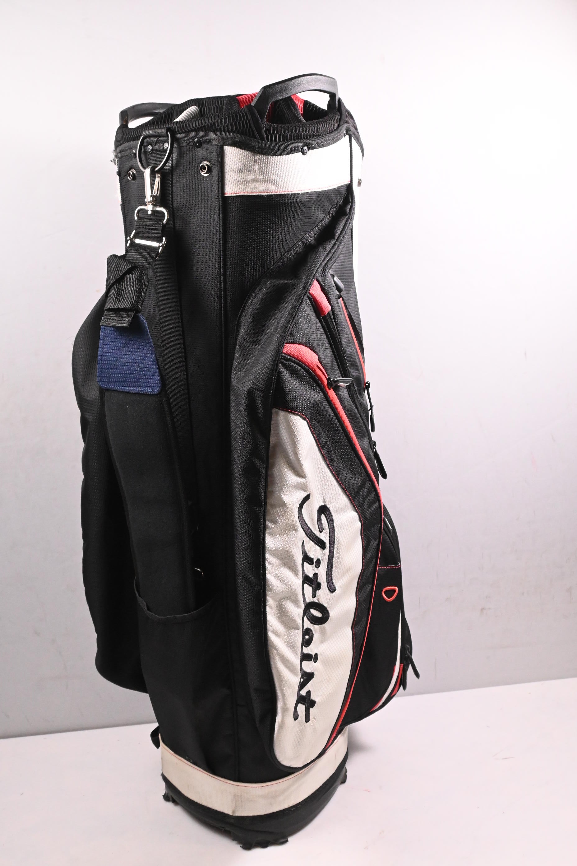 Titleist Cart Bag / 14-Way Divider / Black, White, Red