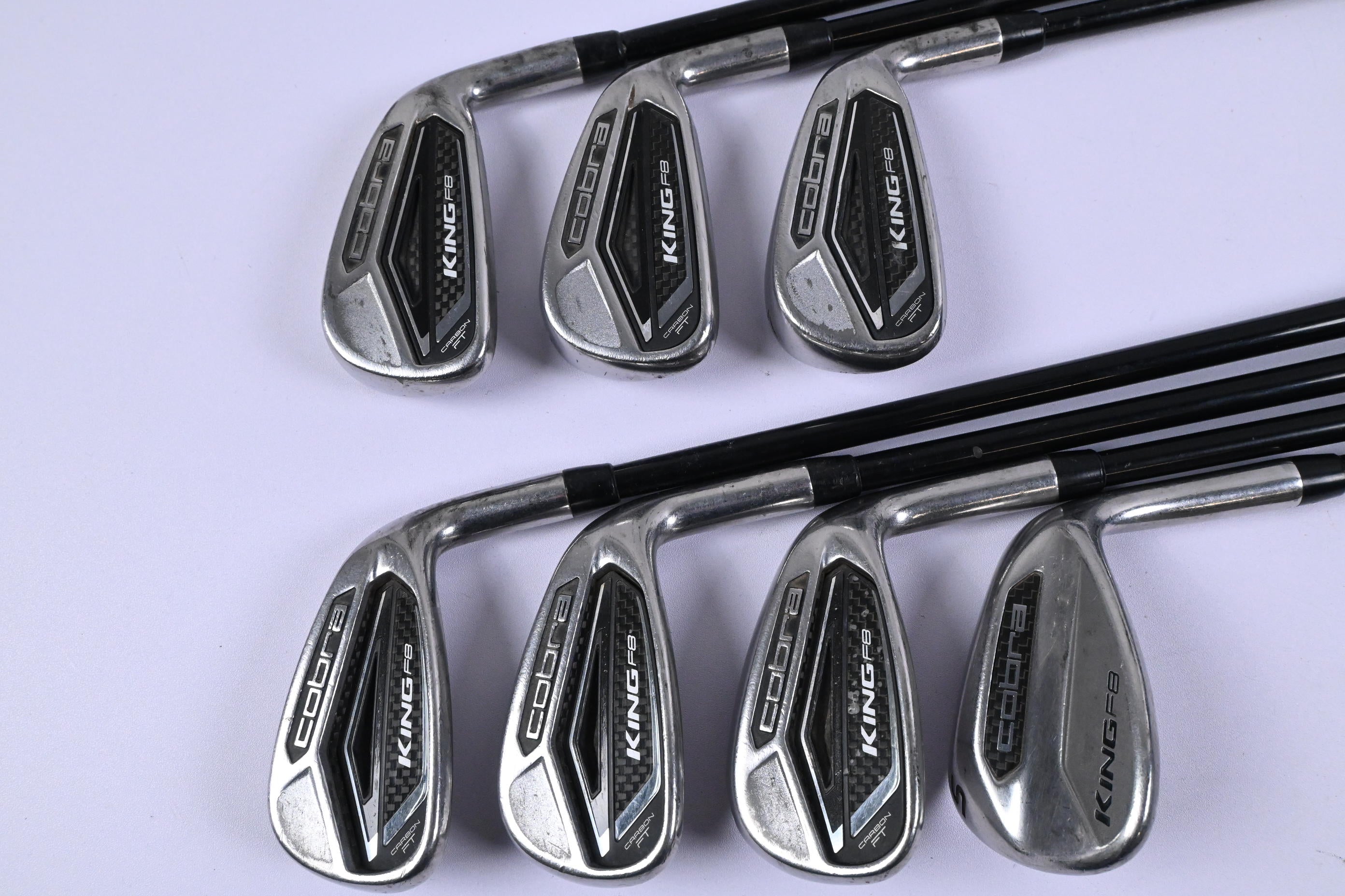 Cobra King F8 Irons / 5-PW+SW / Regular Flex Cobra Superlite 60 Shafts
