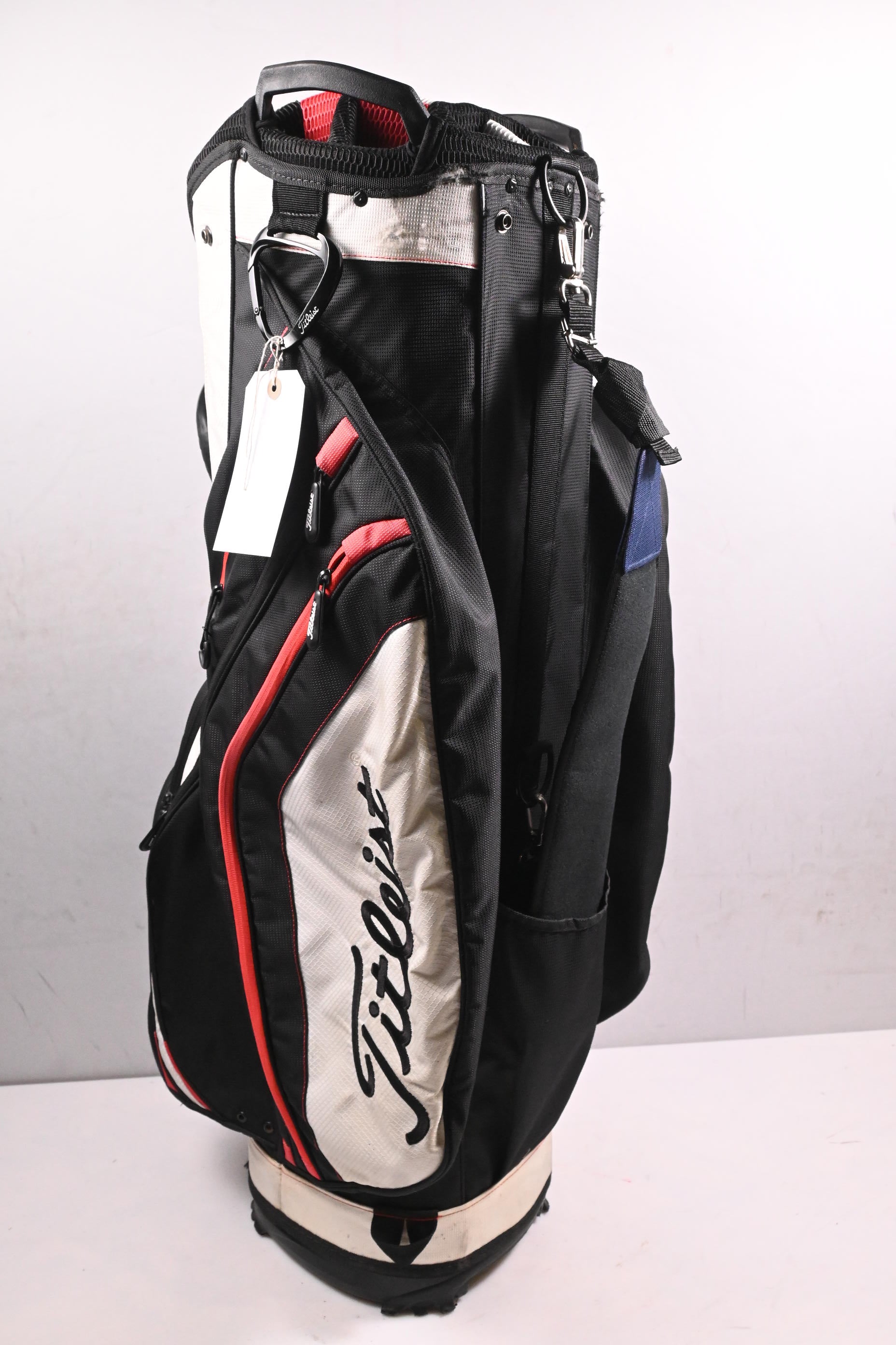Titleist Cart Bag / 14-Way Divider / Black, White, Red