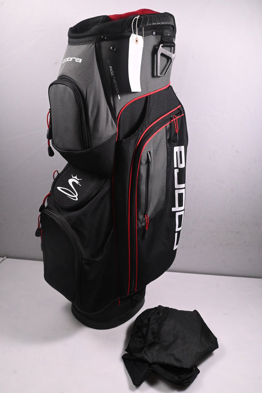 Cobra Cart Bag / 14-Way Divider / Grey, Black, Red