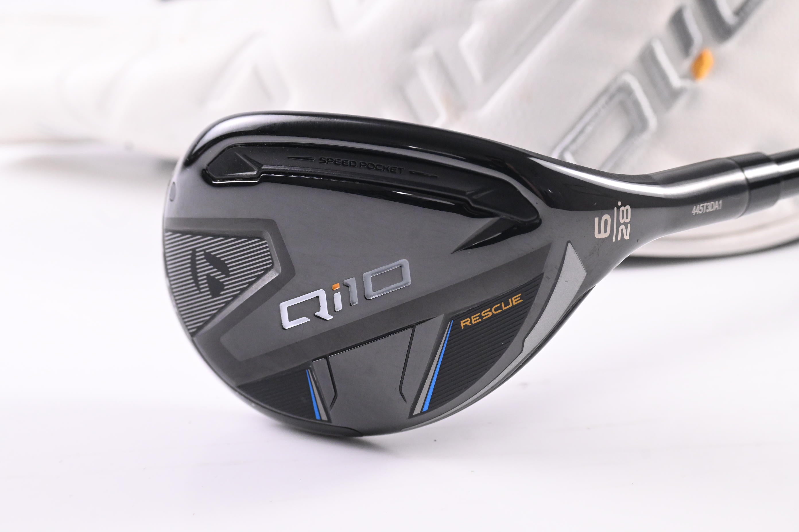 Taylormade Qi10 #6 Hybrid / 28 Degree / Stiff Flex Fujikura Ventus TR Blue 7