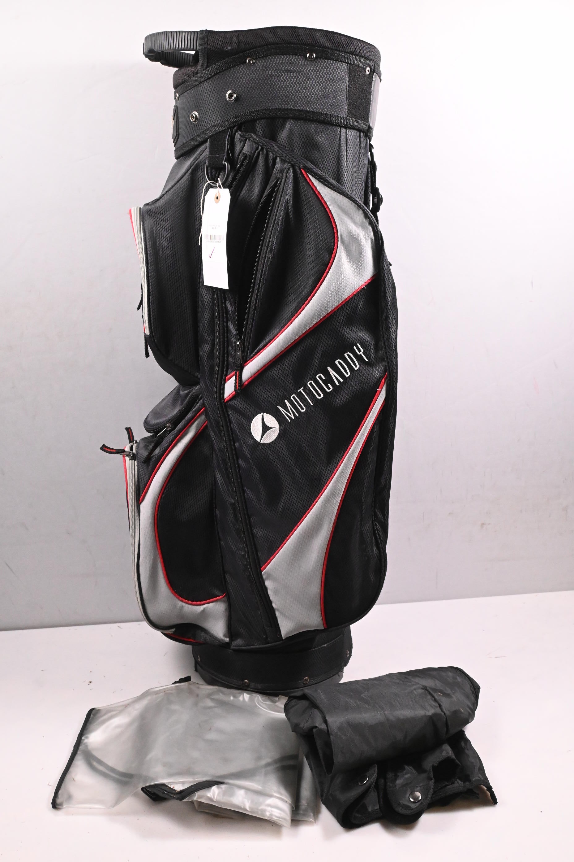 Motocaddy Lite Series Cart Bag / 14-Way Divider / Black, Grey