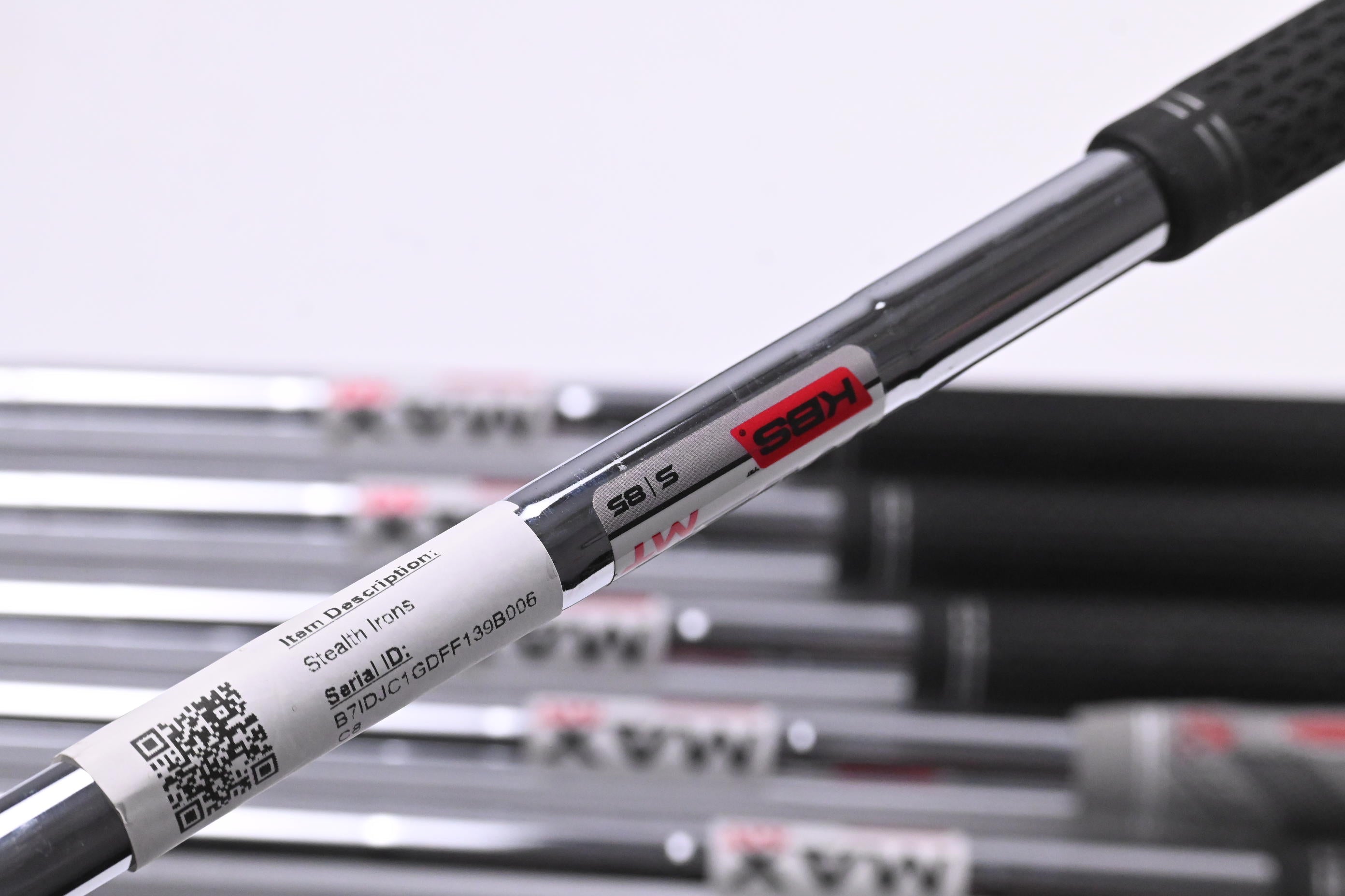 Taylormade Stealth Irons / 5-PW / Stiff Flex KBS MAX MT 85 Shaft