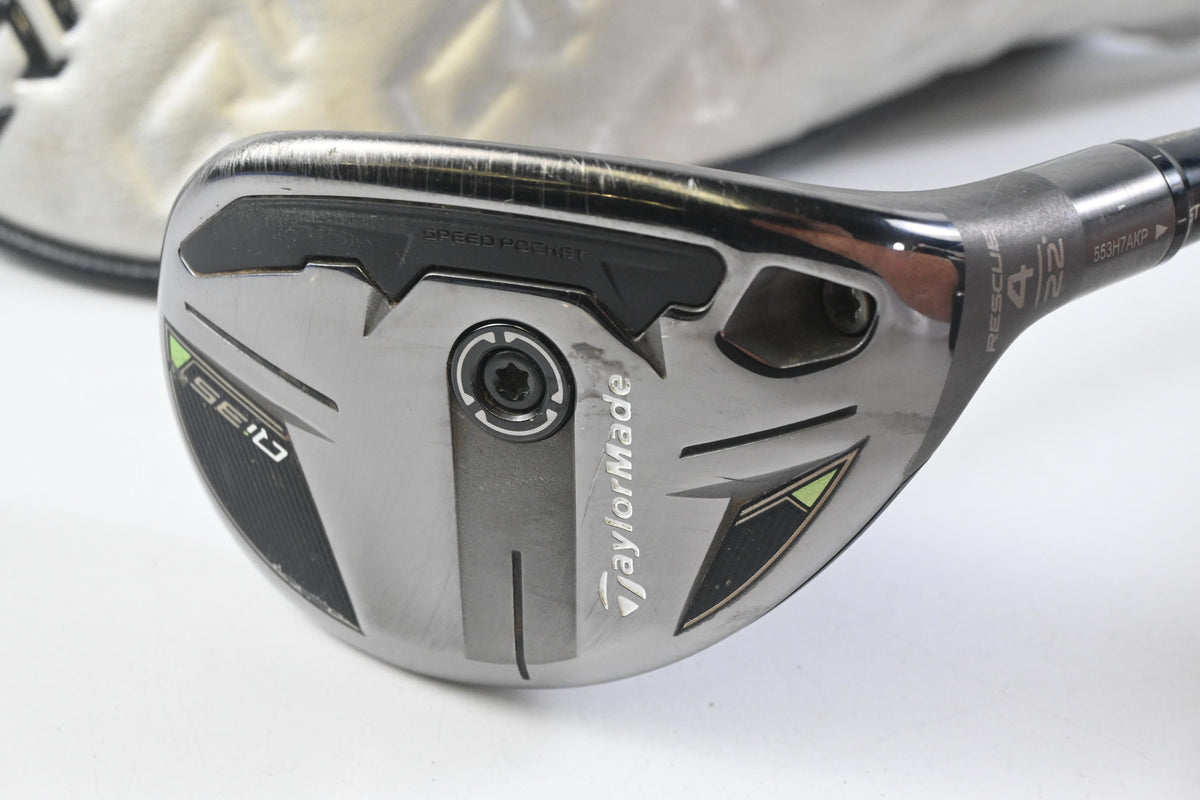 Taylormade Qi35 #4 Hybrid / 22 Degree / Stiff Flex Fujikura Ventus Blue 7 Shaft