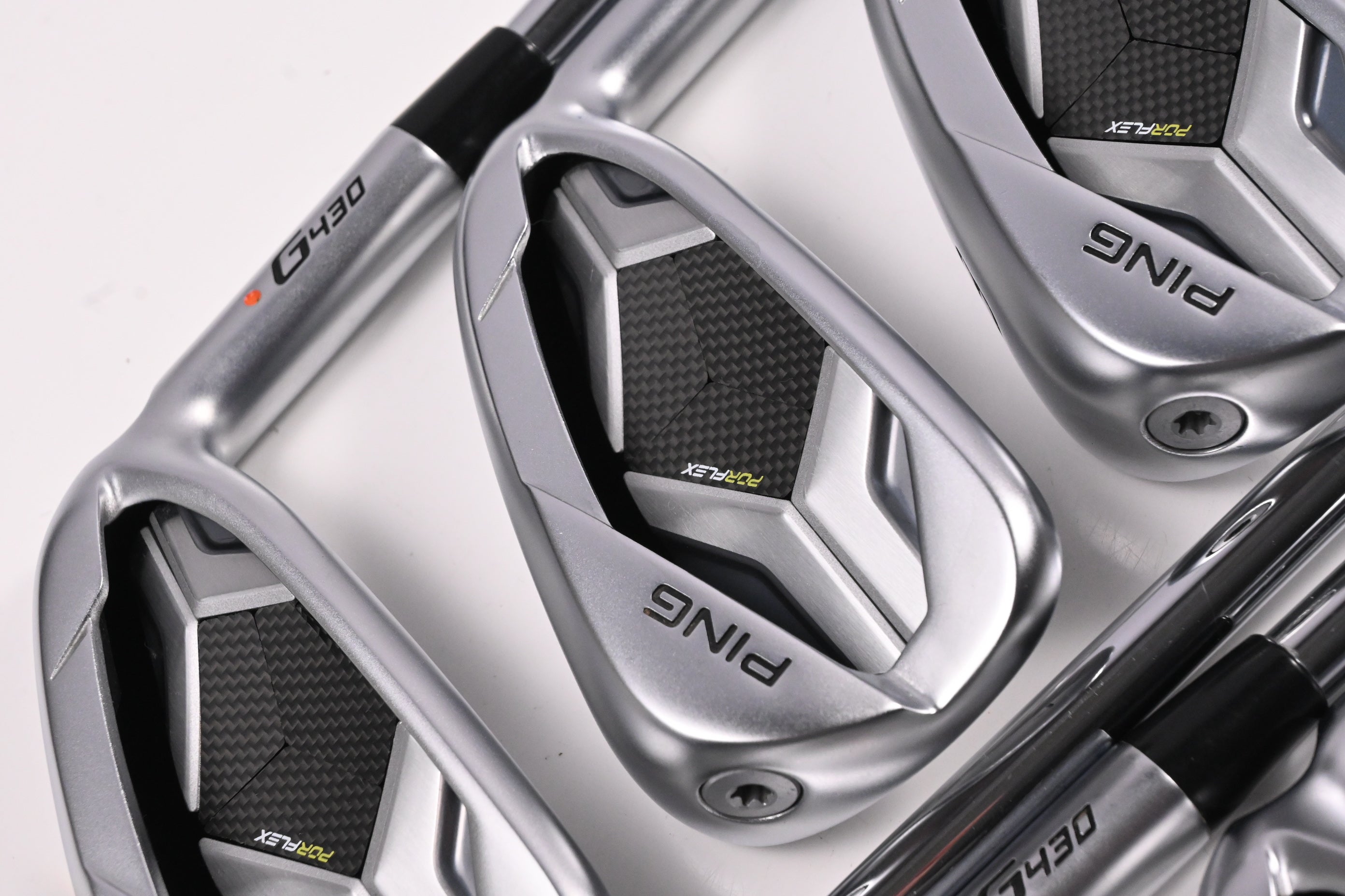Ping G430 Irons / 6-PW+45+50 / Orange Dot / Stiff Flex Ping AWT 2.0 Shafts