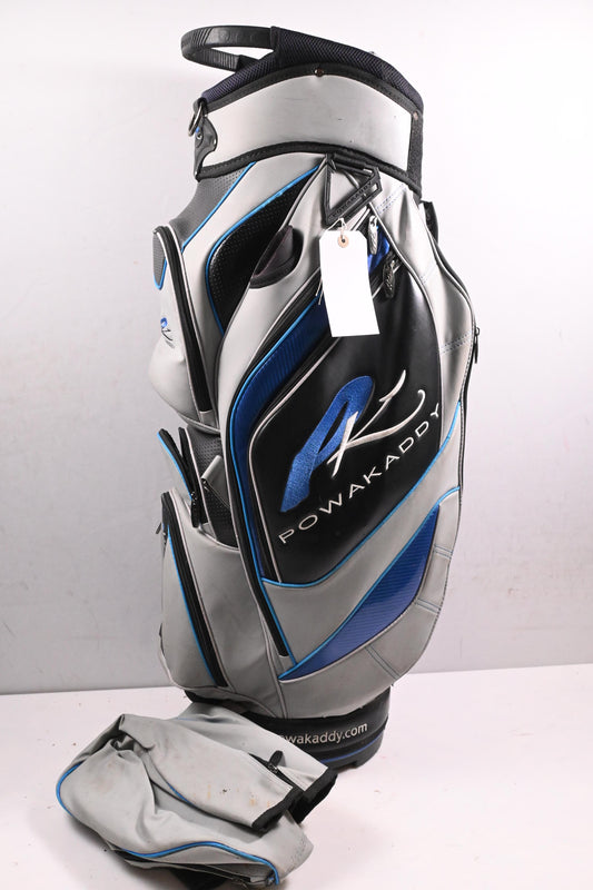 Powakaddy Cart Bag / 14-Way Divider / Grey, Black