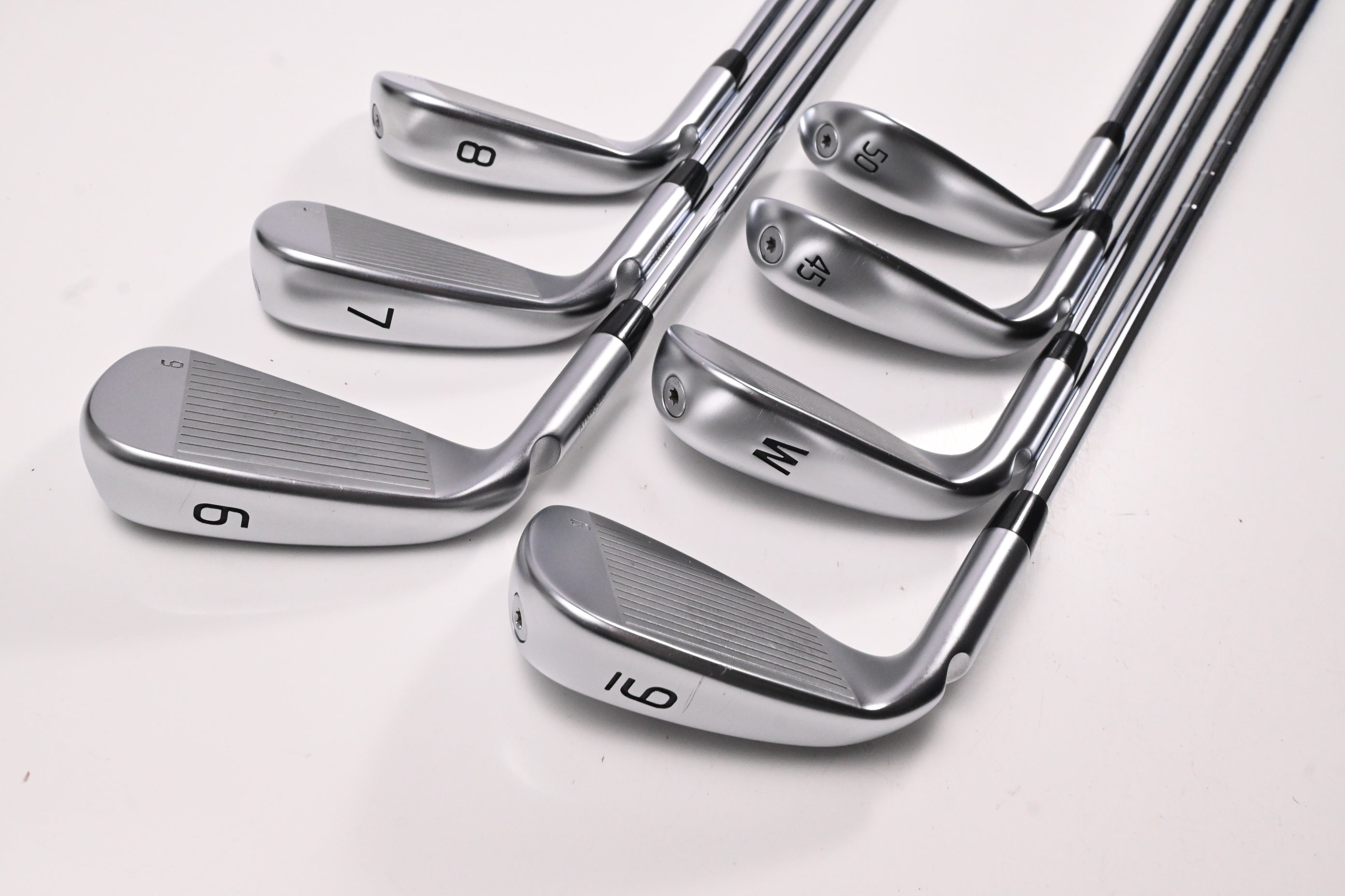 Ping G430 Irons / 6-PW+45+50 / Orange Dot / Stiff Flex Ping AWT 2.0 Shafts