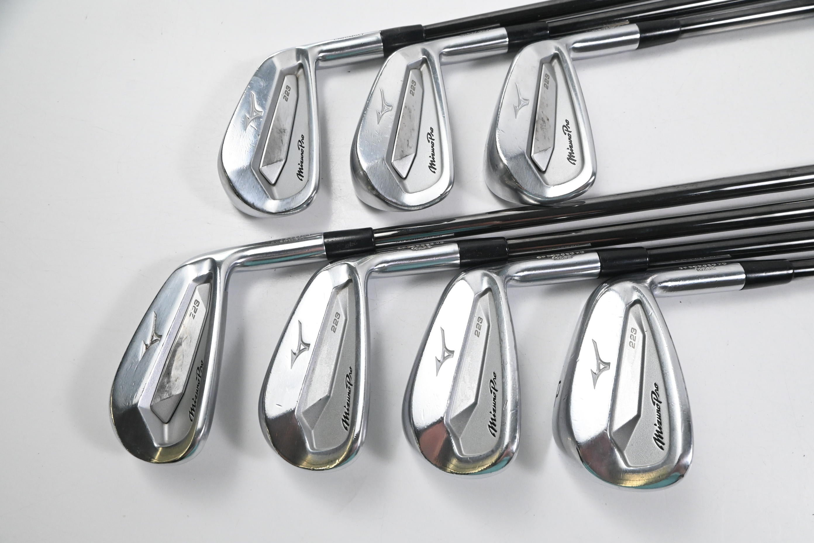 Mizuno Pro 223 Irons / 4-PW / Stiff Flex KBS S-Taper 130 Shafts