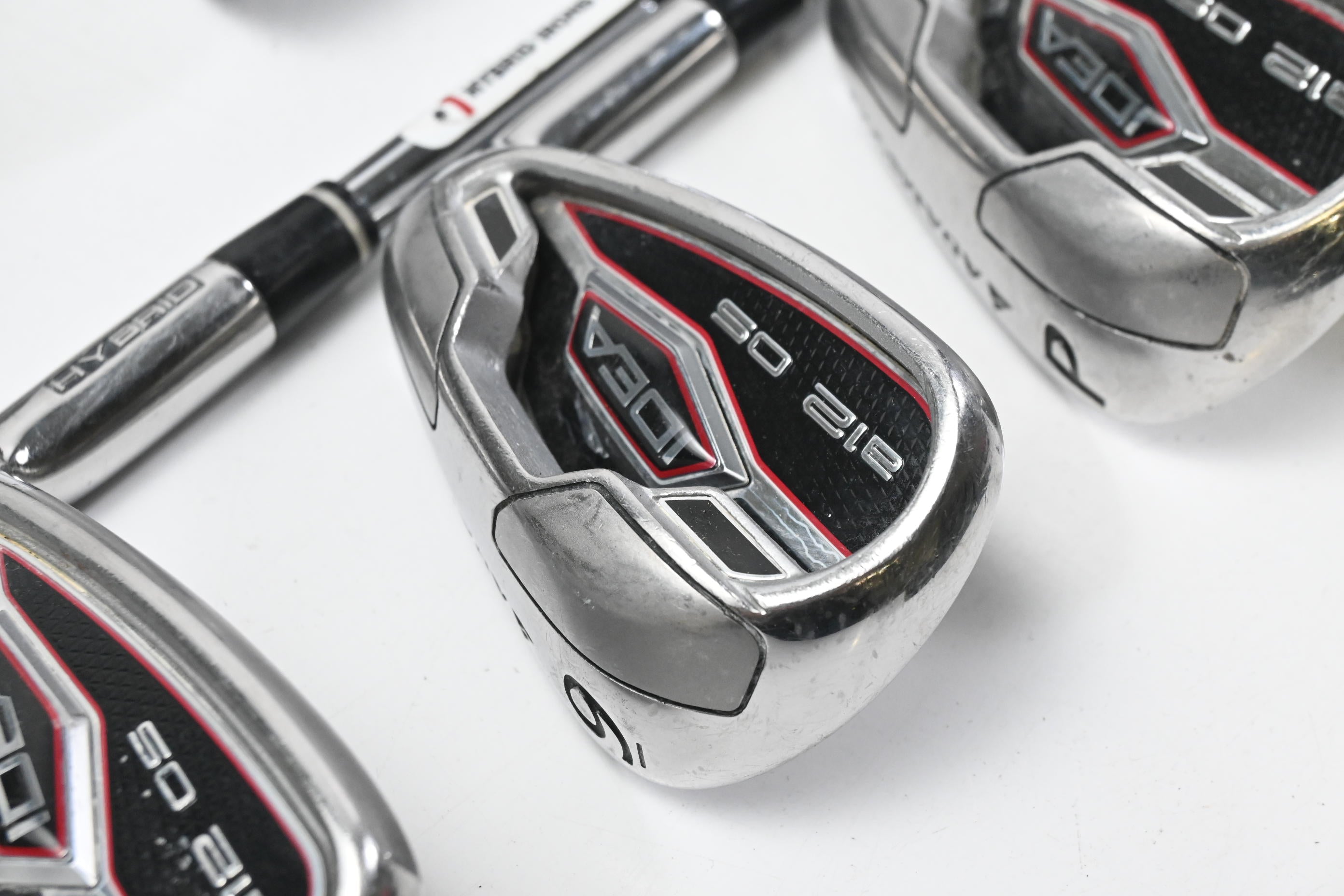 Adams Idea A12 OS Hybrid Combo Irons / 5-6H+7-PW+SW / Regular Flex Shafts