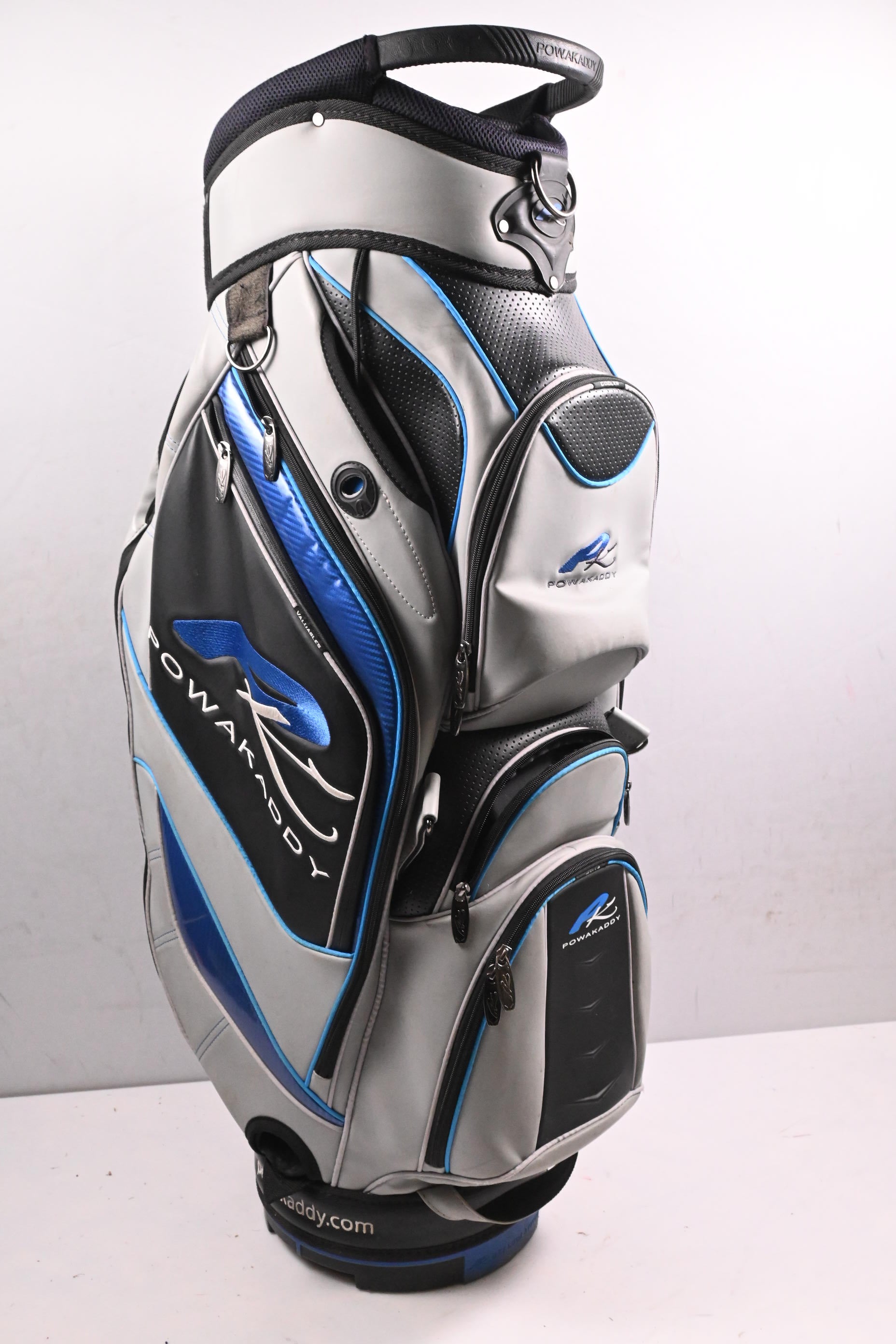 Powakaddy Cart Bag / 14-Way Divider / Grey, Black